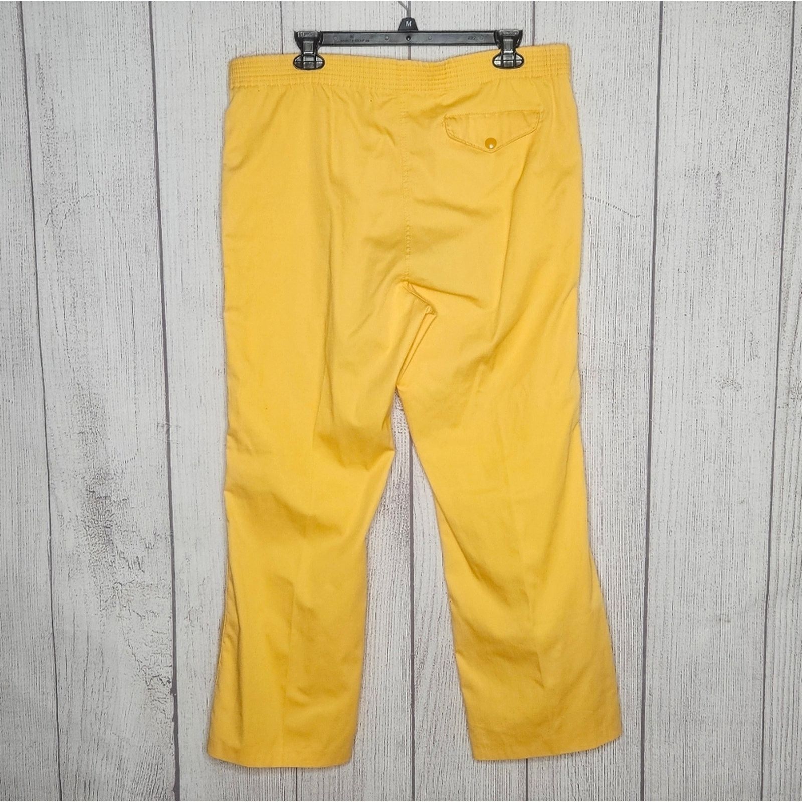 Sears × Vintage Vintage Activewear by Sears Mustard Yellow Casual Pants Size US 36 / EU 52 - 3 Thumbnail