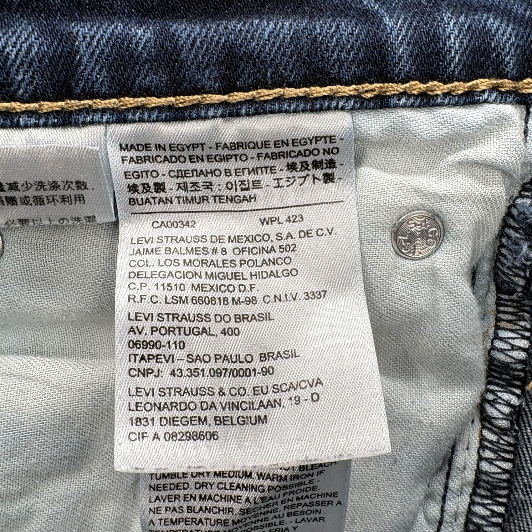 Levi's Mens Levis 511 Jeans Slim Straight Stretch Denim Pants Blue Medium Wash Adult 32x30 Size US 32 / EU 48 - 3 Thumbnail