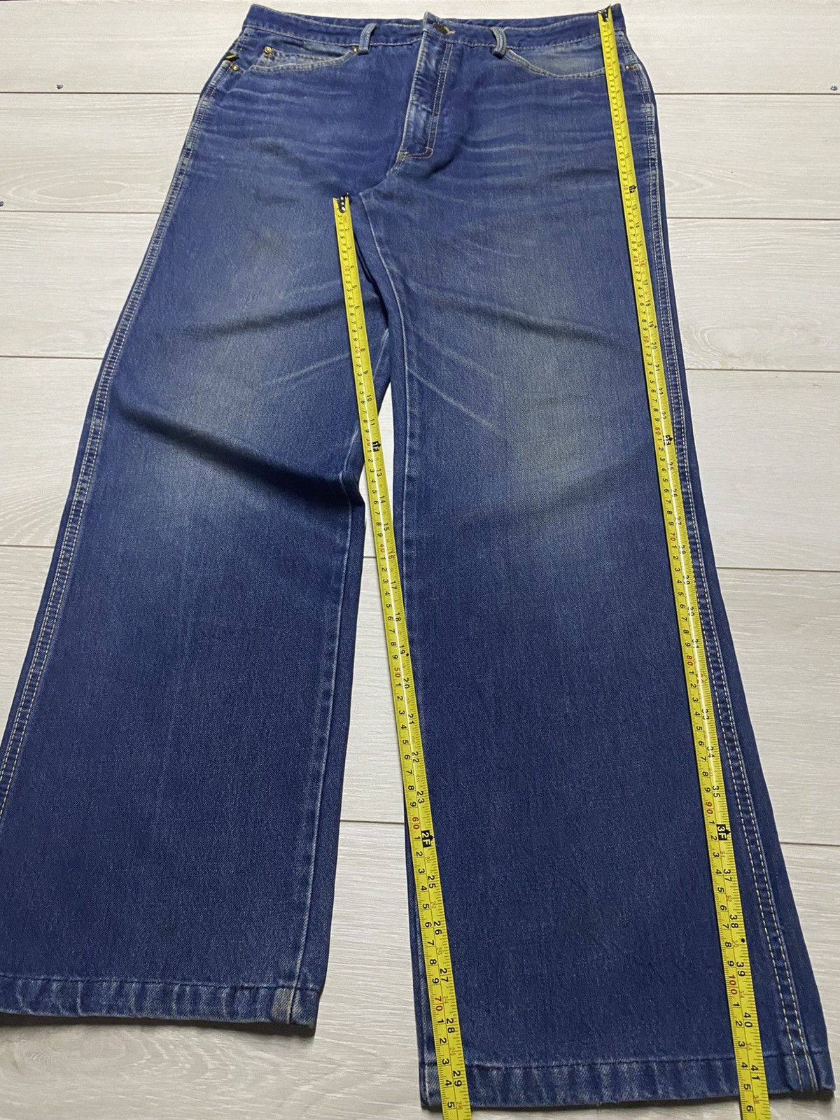 Japanese Brand Vintage American/Japanese Sasson Blue Wash Baggy Jeans Size US 34 / EU 50 - 13 Thumbnail