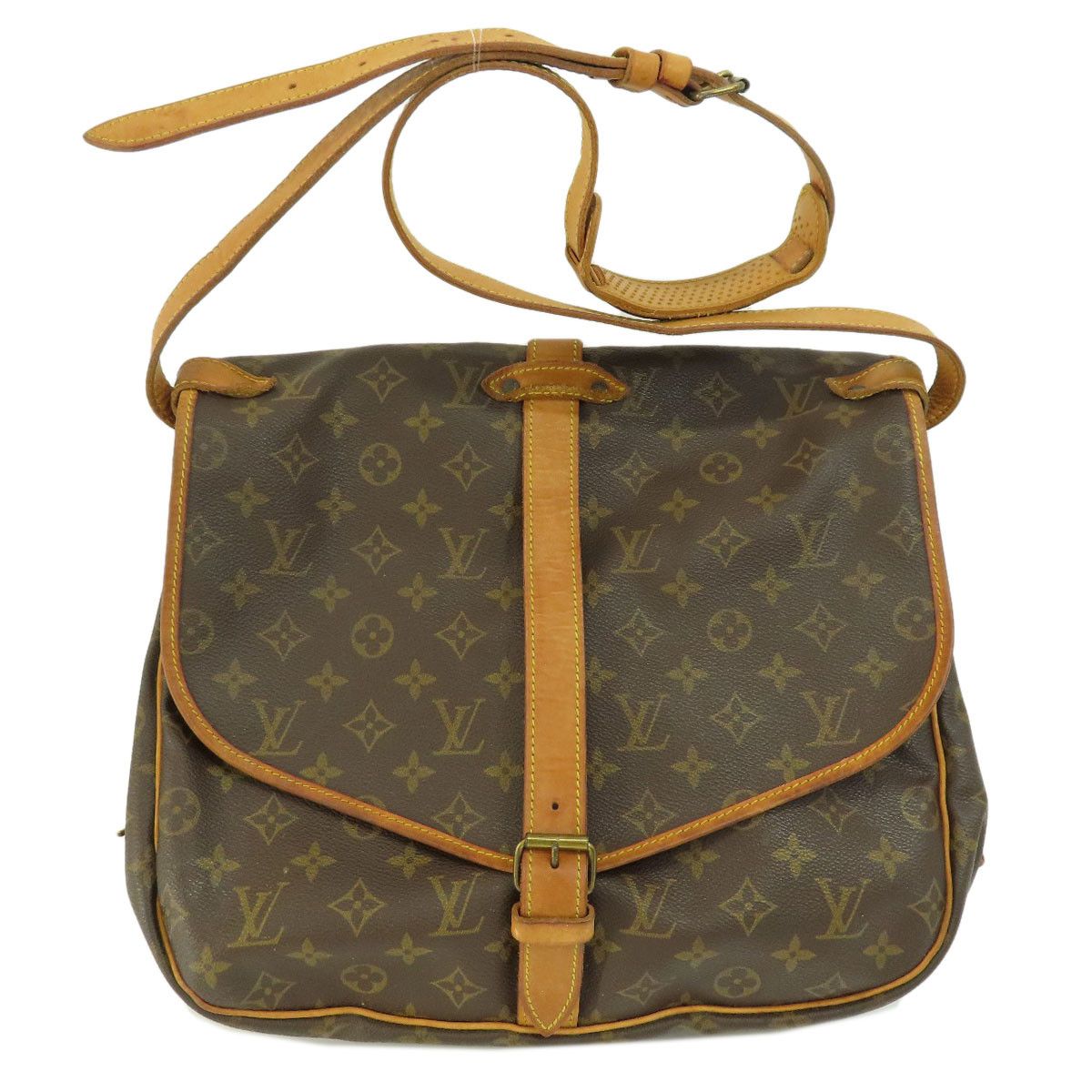 Louis Vuitton Saumur L Monogram Shoulder Bag Monogram Canvas