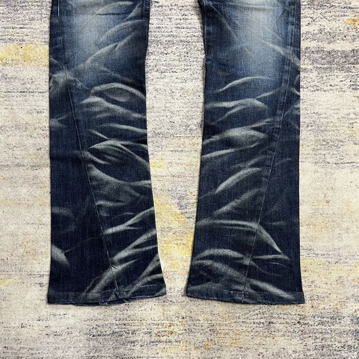 Tornado Mart Tornado Mart whisker wash boot cut low rise denim pants Size US 32 / EU 48 - 8 Thumbnail