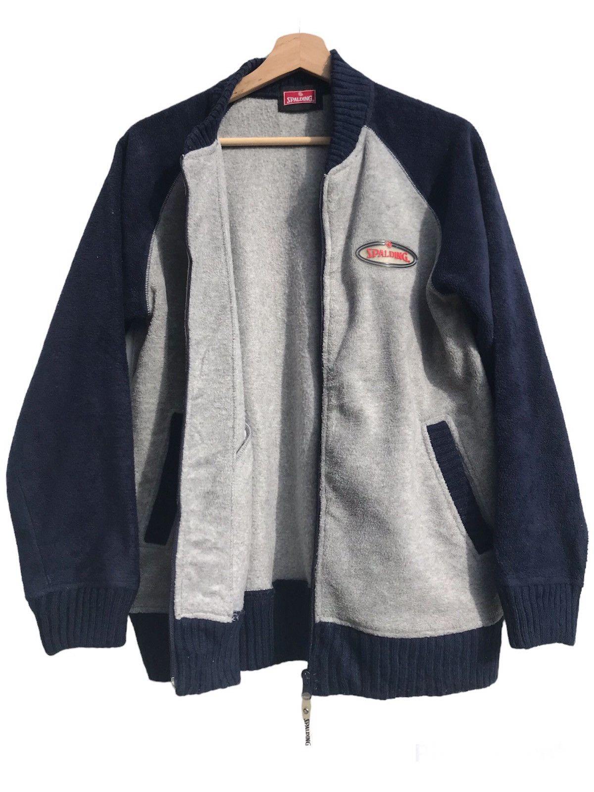 Spalding Vintage Spalding Fleece Jacket Size US M / EU 48-50 / 2 - 2 Thumbnail
