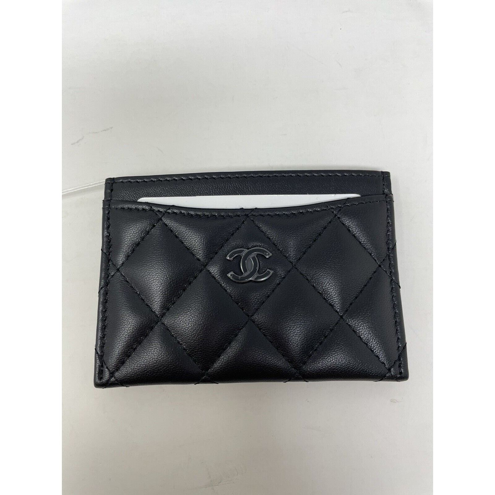 Chanel Chanel Classic Flat So Black Card Holder Lambskin Leather24S Size ONE SIZE - 3 Thumbnail