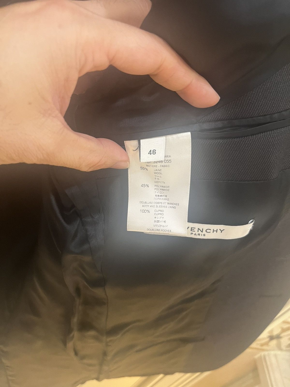 Givenchy zipper on sleeve blazer size46 Size 46R - 9 Thumbnail