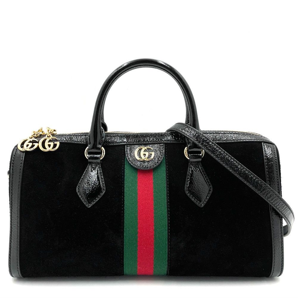 Gucci GG Medium Handbag Boston Bag Black