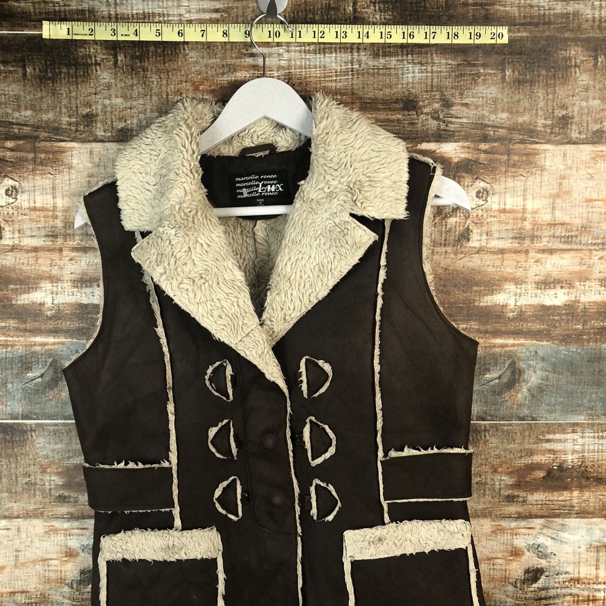 Japanese Brand Marcelle Renee Dark Brown Vest #A1447 Size US M / EU 48-50 / 2 - 5 Thumbnail
