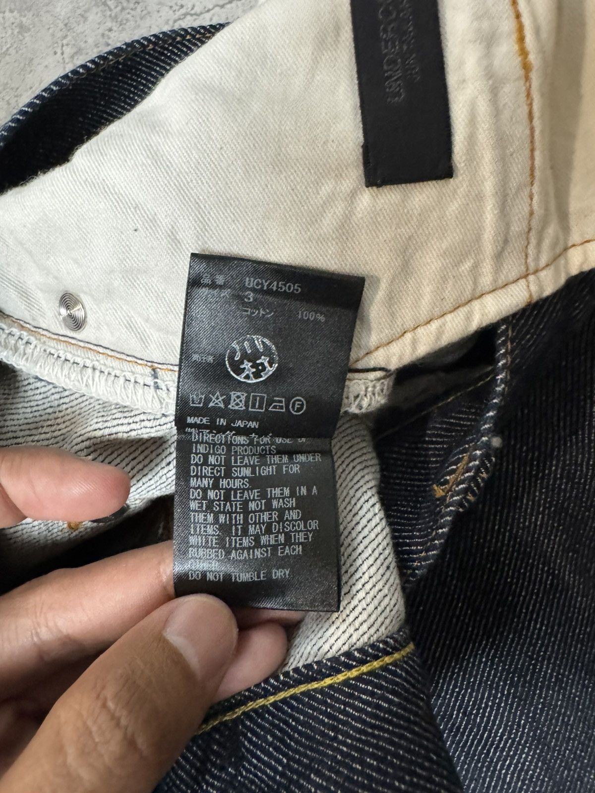 Undercover UNDERCOVER BLUE JEANS WITH CHAIN STITCHING Size US 31 - 12 Thumbnail