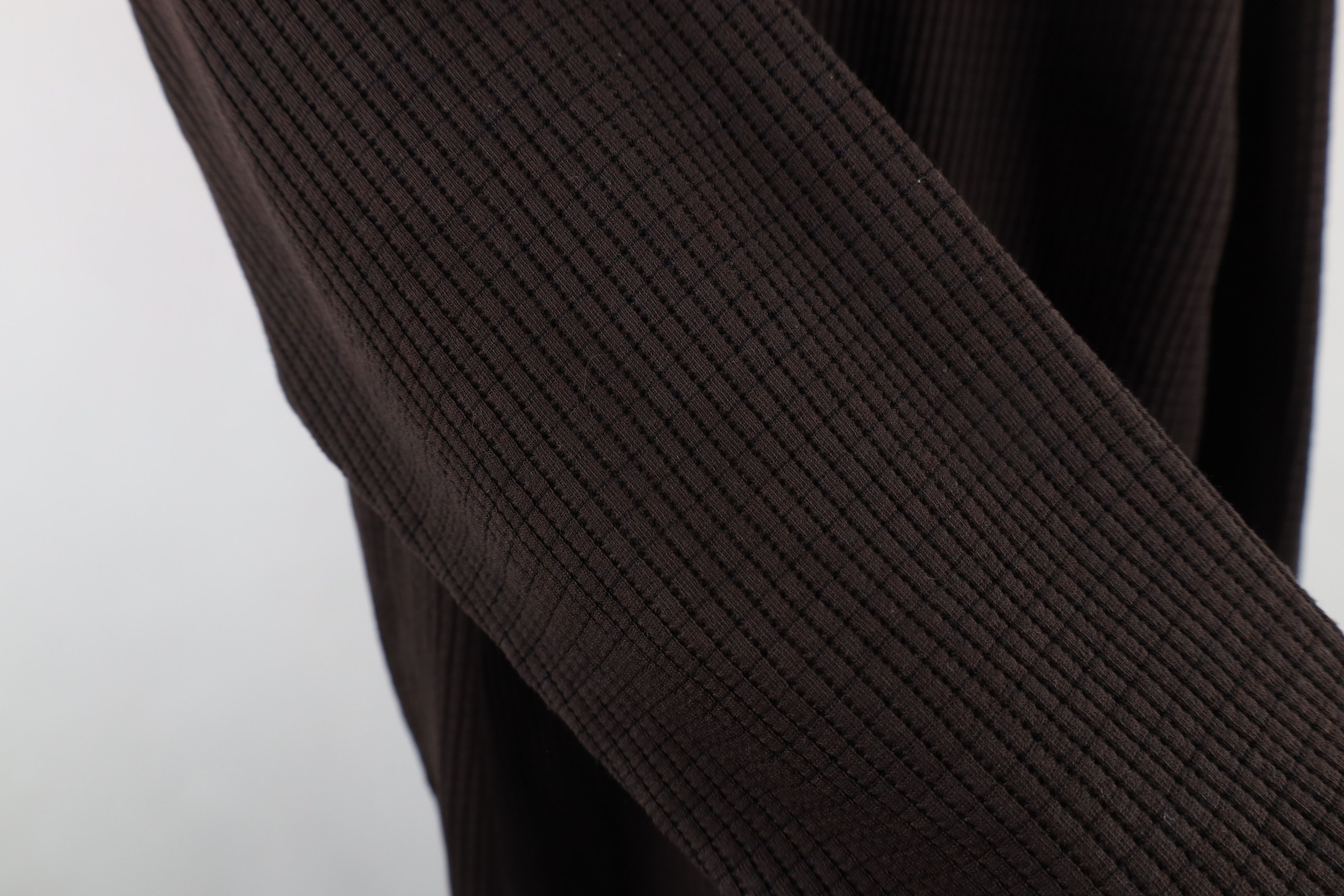 Vintage Vintage 90s Streetwear Heavyweight Long Sleeve Polo Brown Size US L / EU 52-54 / 3 - 7 Thumbnail