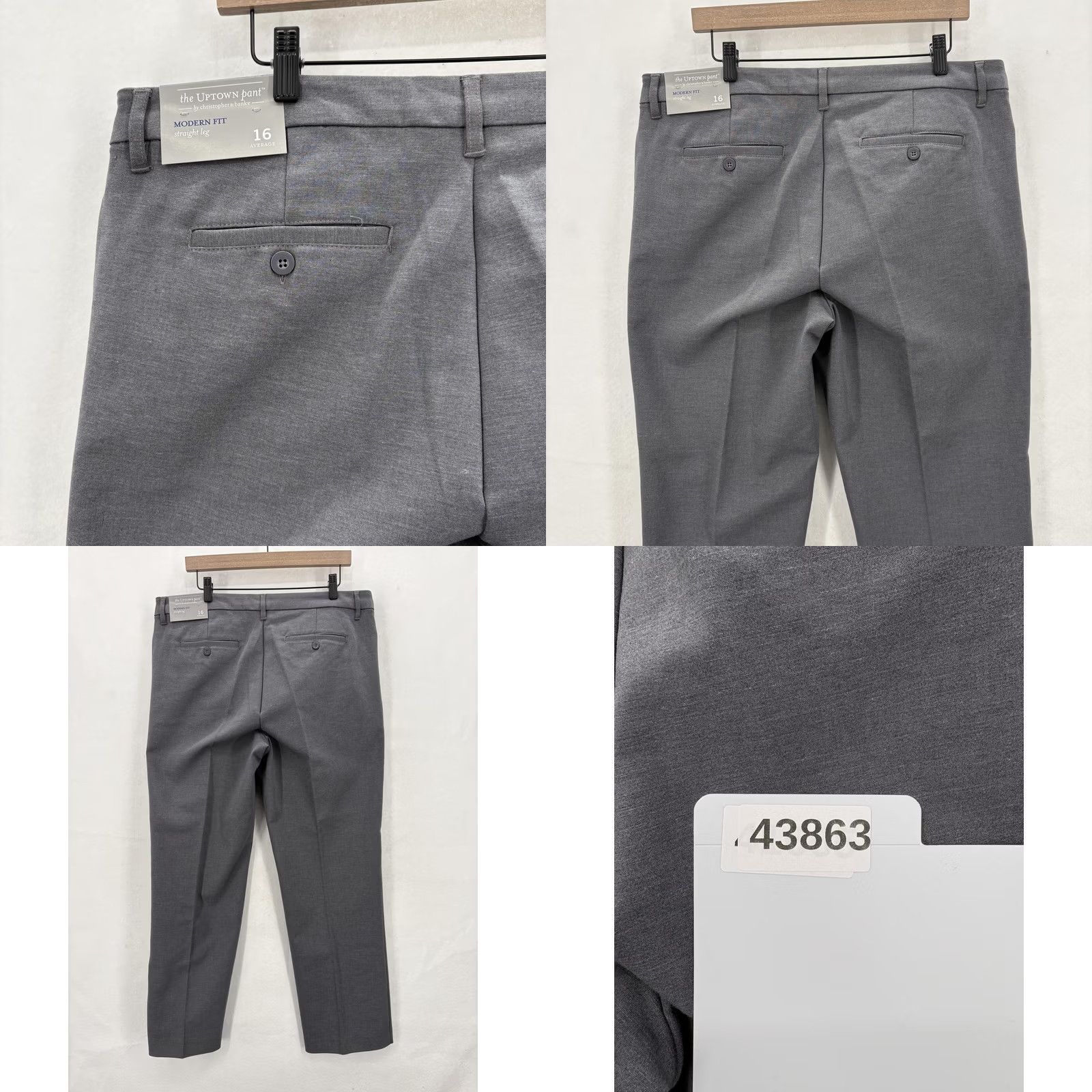 Vintage Christopher & Banks Pants Womens 16 Gray Dress Pants Straight Leg Size 38" / US 16 / IT 52 - 10 Thumbnail