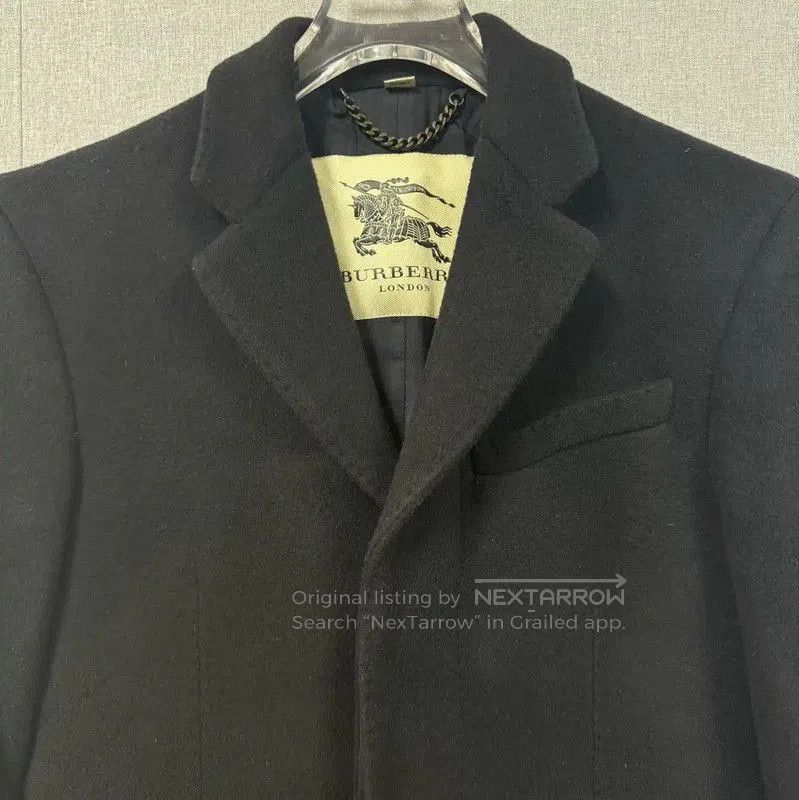Burberry Burberry Black Wool Long Coat for Men. Size US M / EU 48-50 / 2 - 3 Thumbnail