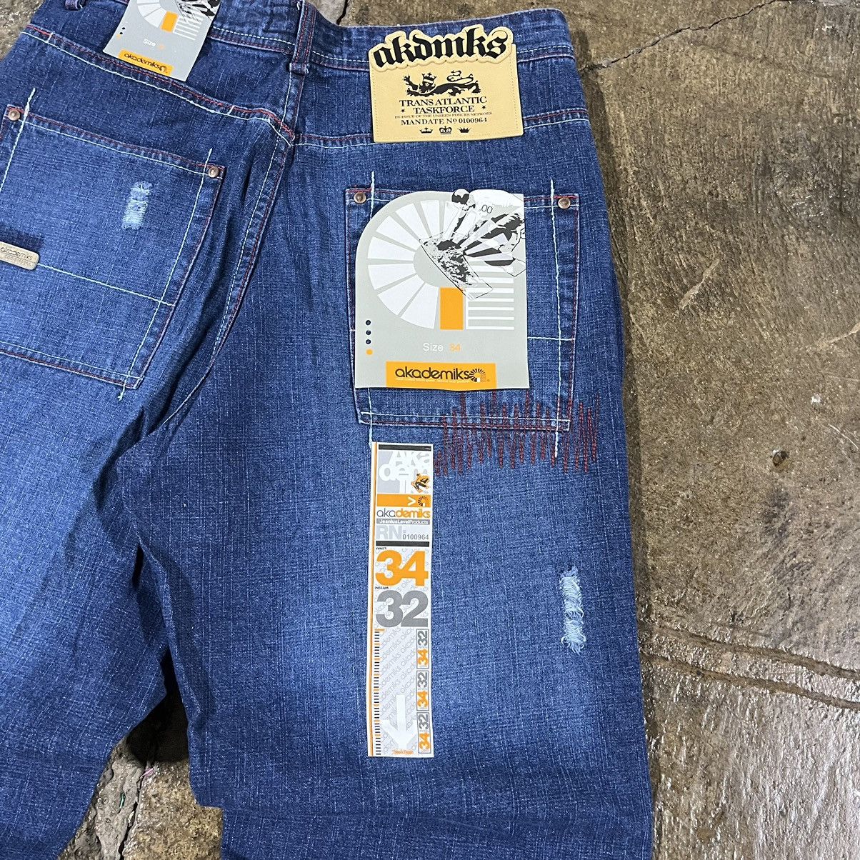 Akademiks × Vintage Crazy Vintage Y2K Baggy Jeans Faded JNCO Skater Wide Leg Size US 34 / EU 50 - 5 Thumbnail