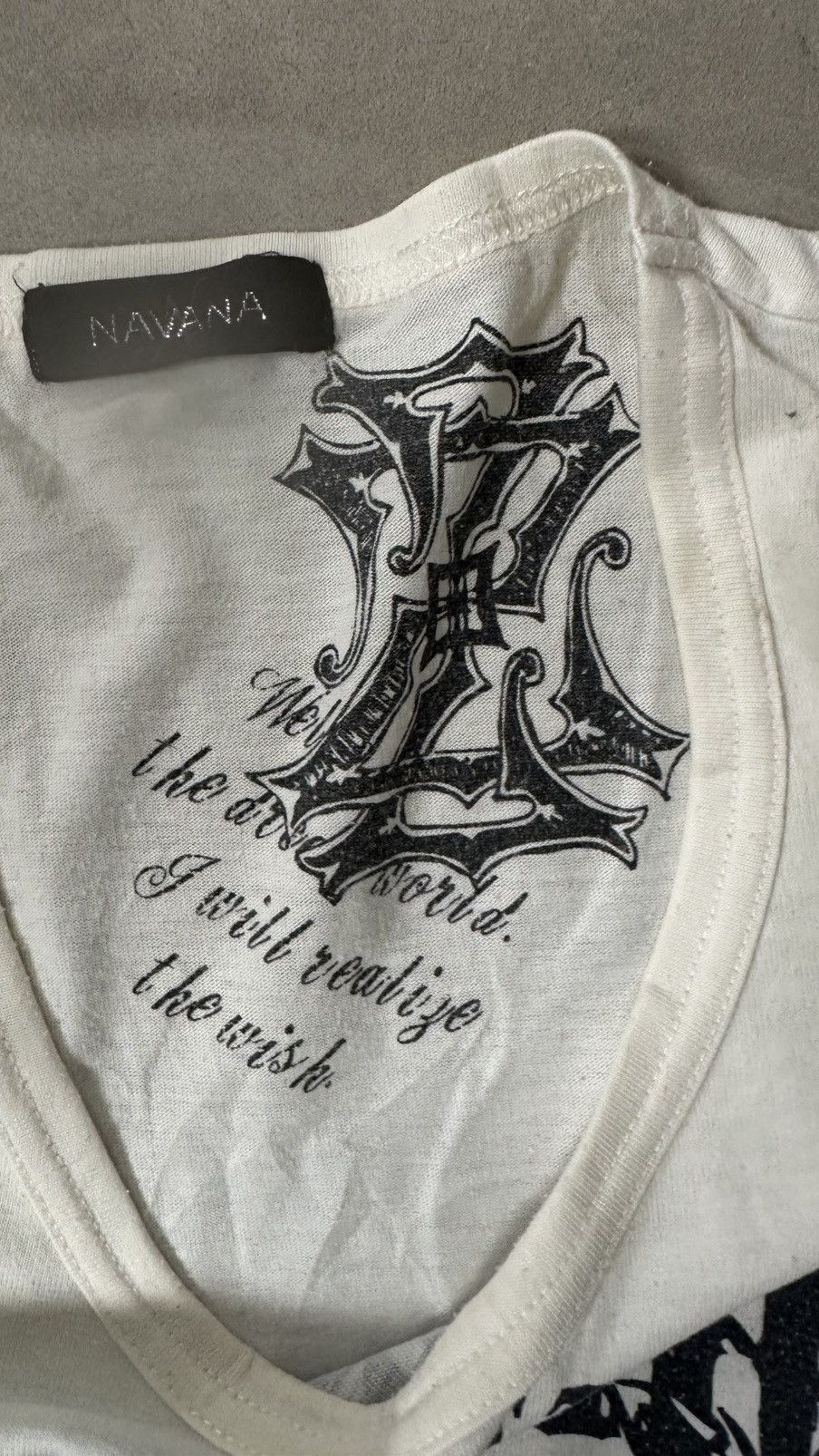 Japanese Brand VINTAGE NAVANA DROPKHFS AFFLICTION TEE Size US S / EU 44-46 / 1 - 5 Thumbnail