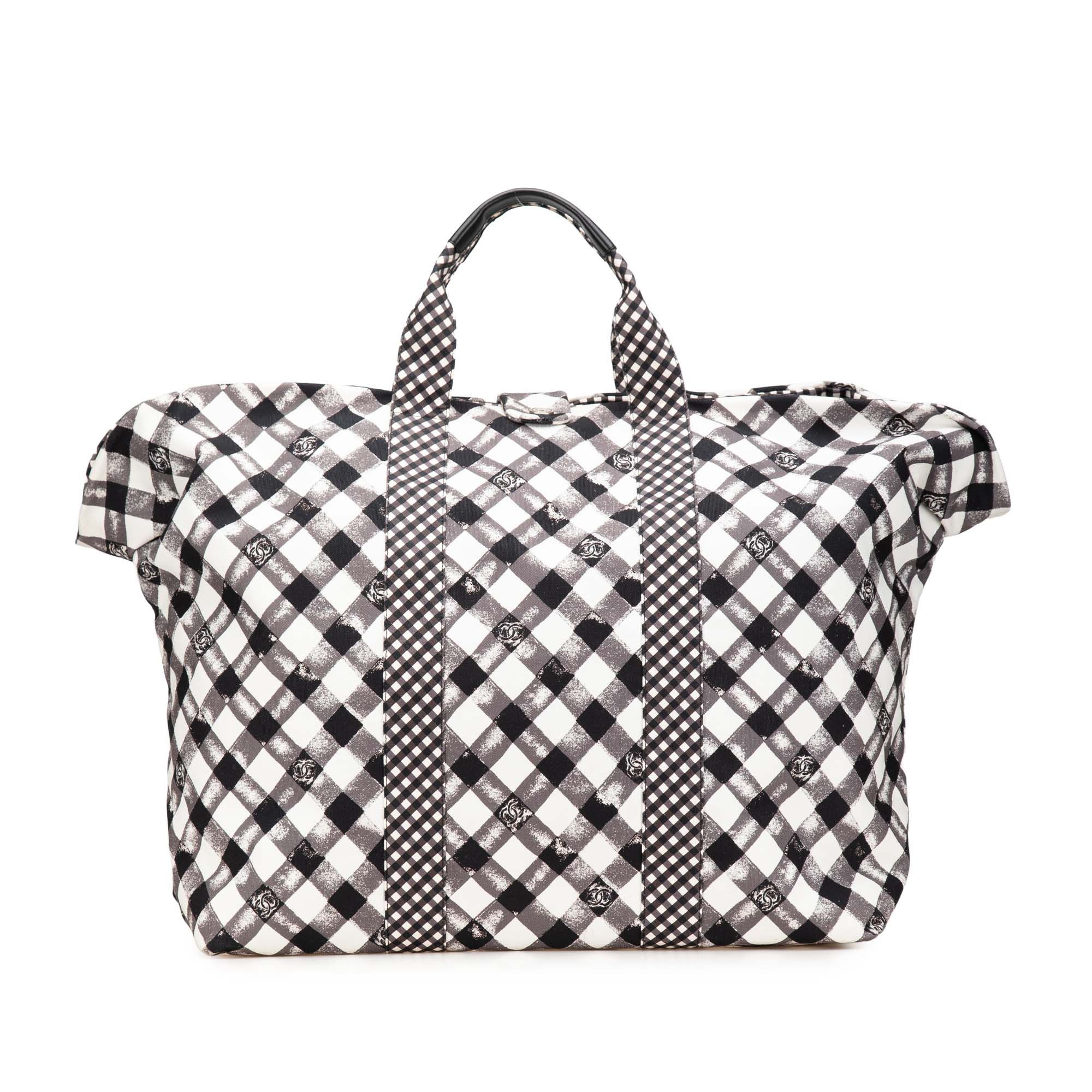 Chanel Chanel Printed Canvas Gingham Weekender Tote Size ONE SIZE - 1 Thumbnail