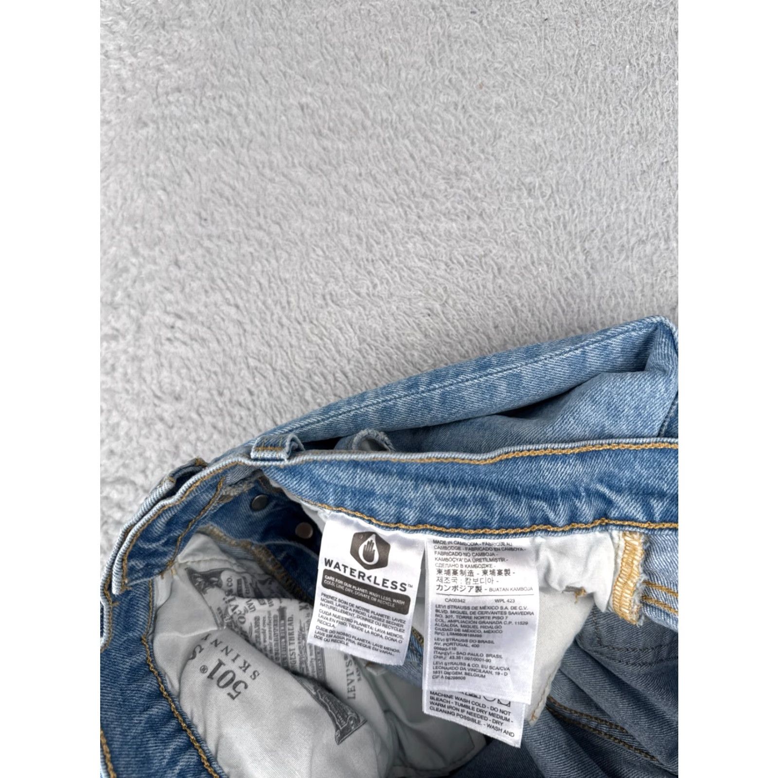 Levi's Levi's 501 Jeans Womens Size 30 Blue Denim Skinny High Rise Cotton Bestseller EU45 Size 30" / US 8 / IT 44 - 7 Thumbnail