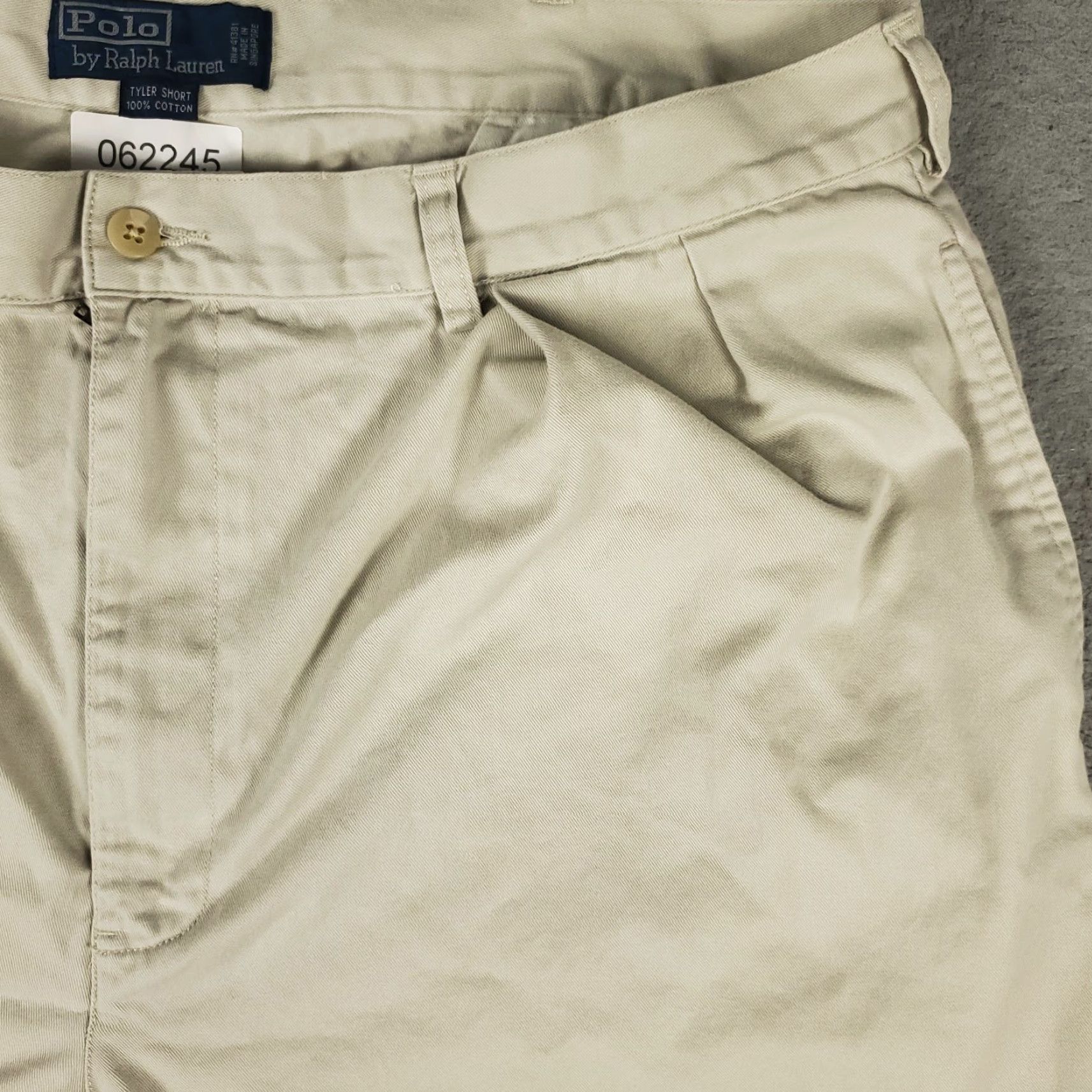 Ralph Lauren Ralph Lauren Mens Chino Shorts Size 40 Beige Casual Pleated Cotton Slash Pockets Size US 40 / EU 56 - 3 Thumbnail