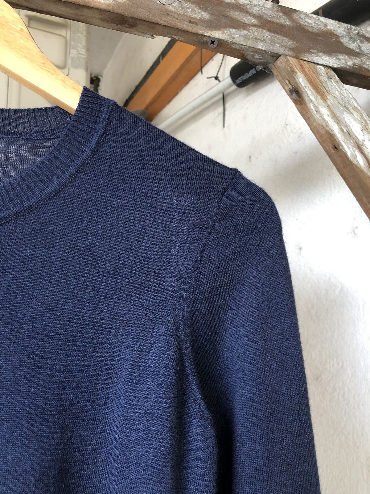 Jean Paul Gaultier Jean Paul Gaultier Blue Knit Wool Cardigan Sweater Size M / US 6-8 / IT 42-44 - 5 Thumbnail
