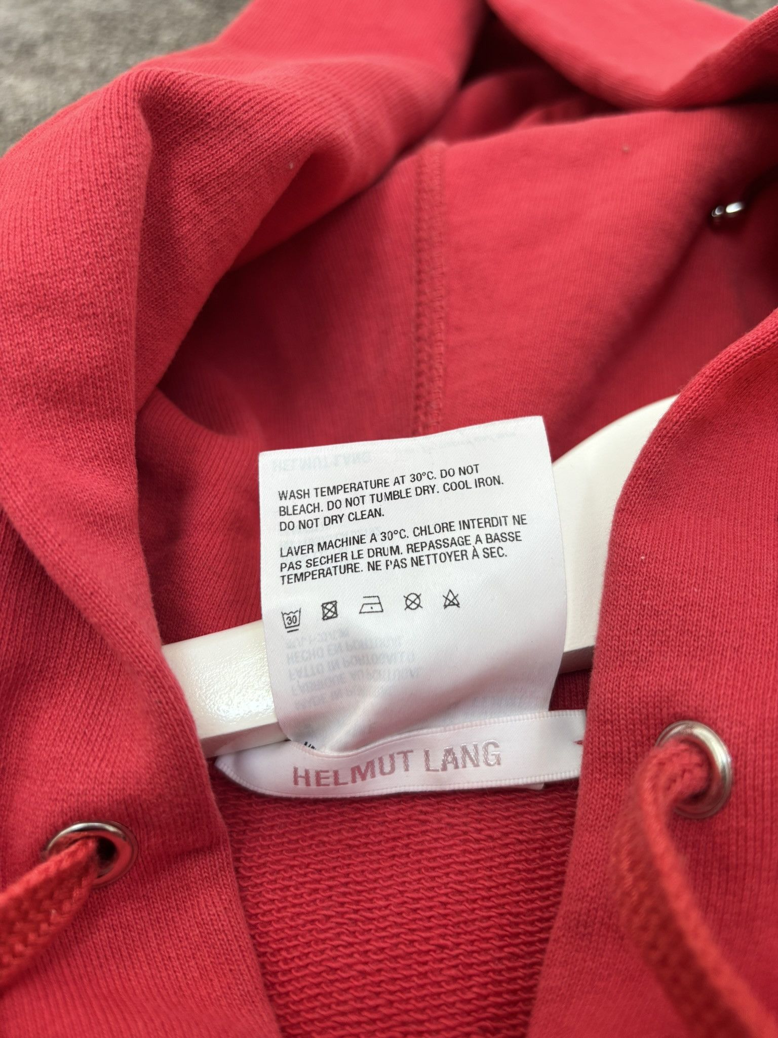 Helmut Lang RED HELMUT LANG ZIP UP HOODIE SWEATER SIZE S Size US S / EU 44-46 / 1 - 5 Thumbnail