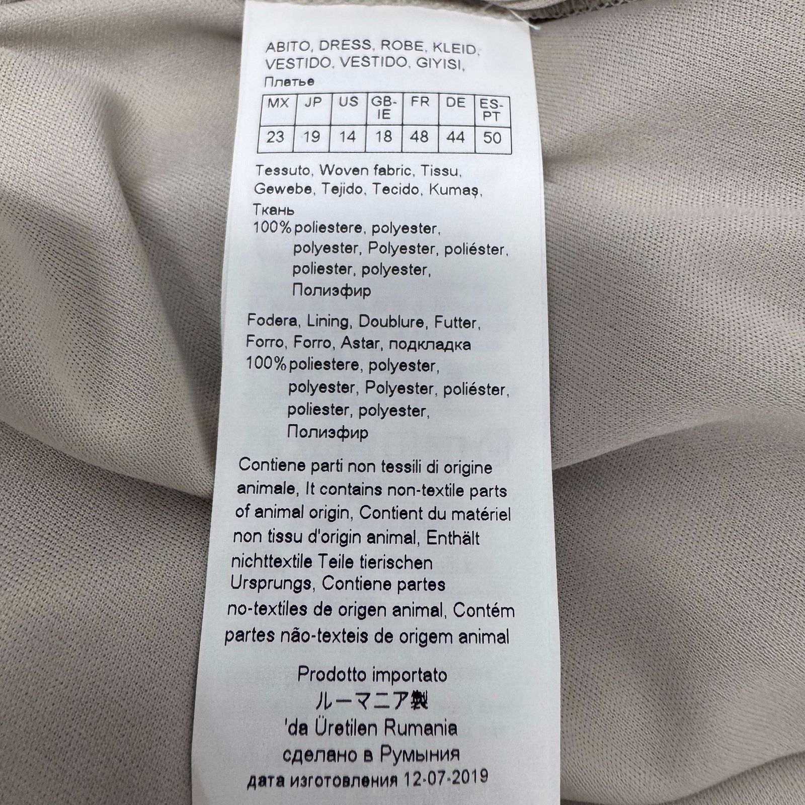 Marina Rinaldi Marina Rinaldi Grey Chiffon Button Down Printed Dress sz 14 Size XL / US 12-14 / IT 48-50 - 11 Thumbnail