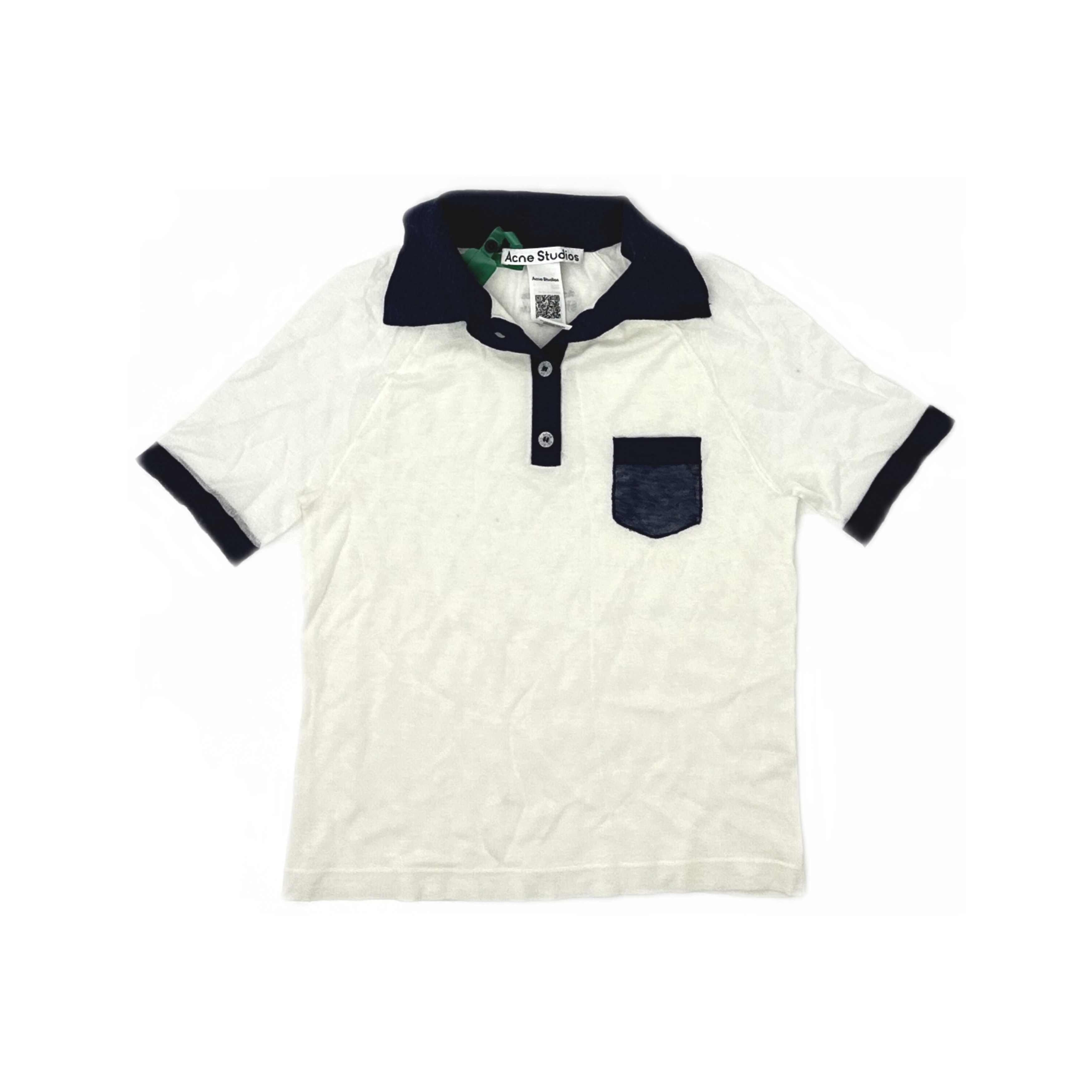 Acne Studios Acne Studios Contrast Polo Shirt Size XS Size XS / US 0-2 / IT 36-38 - 1 Thumbnail