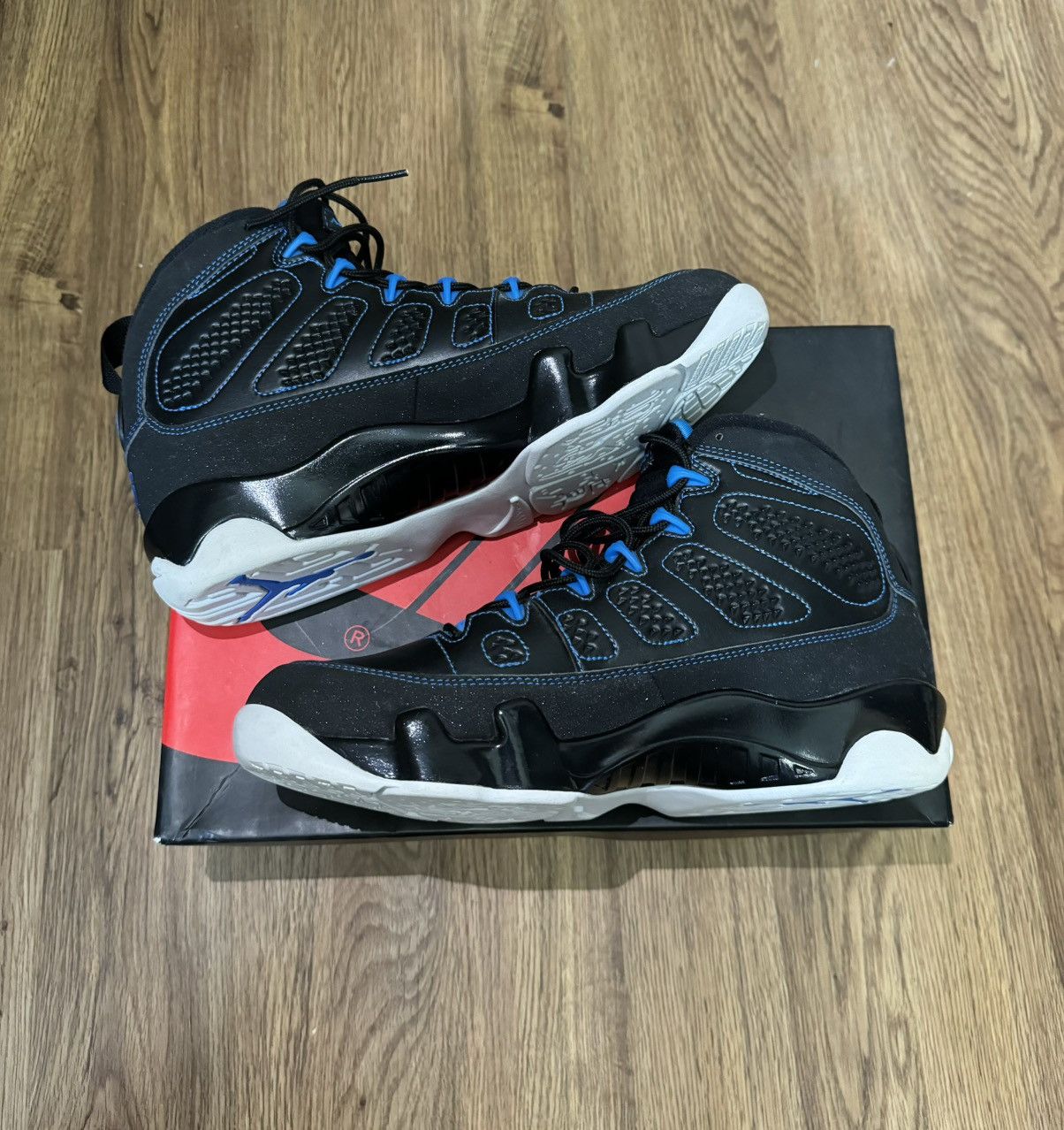 Jordan Brand Air Jordan 9 Retro Photo Blue Size US 8 / EU 41 - 2 Thumbnail