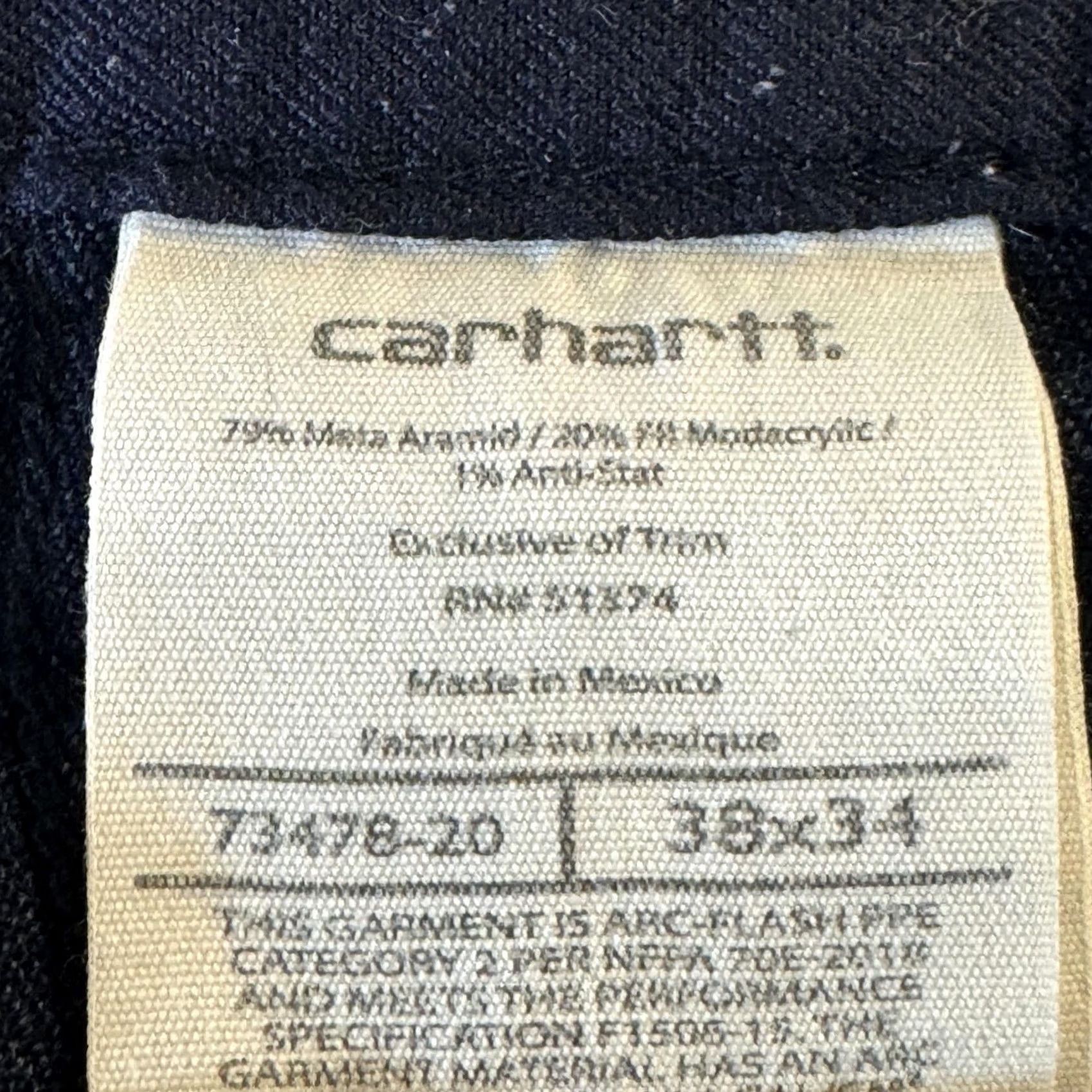 Carhartt Carhartt FR Pants Mens 38x34 GlenGuard Arc Flash CAT2 Utility Work Size US 38 / EU 54 - 7 Thumbnail
