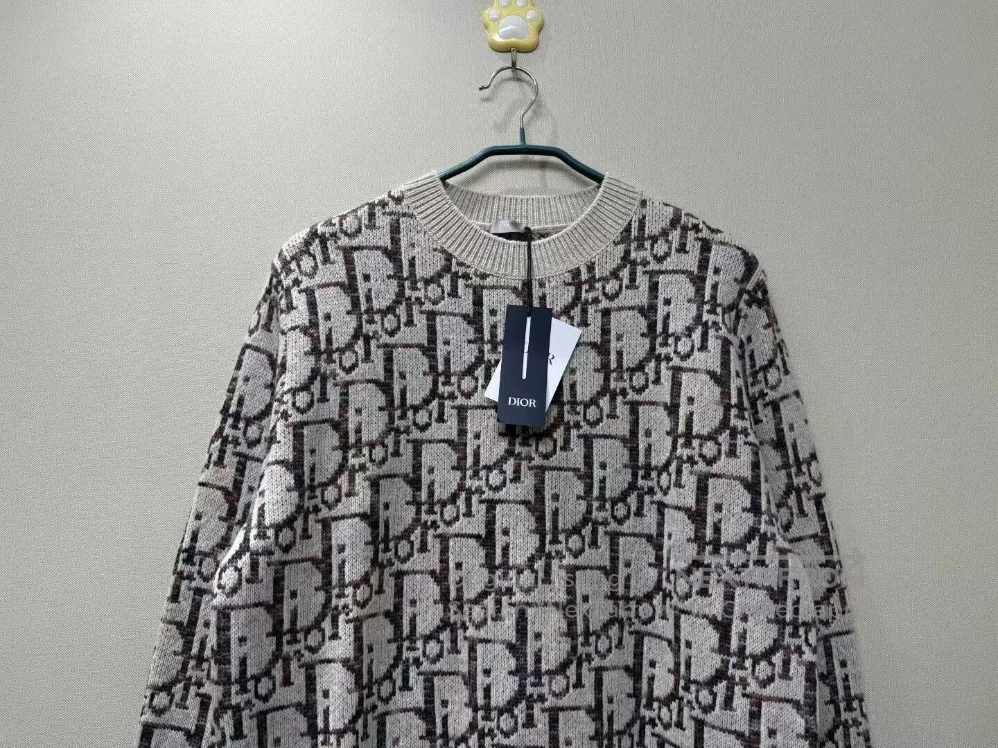 Dior dior logo sweater in beige, size L. Size L / US 10 / IT 46 - 2 Thumbnail