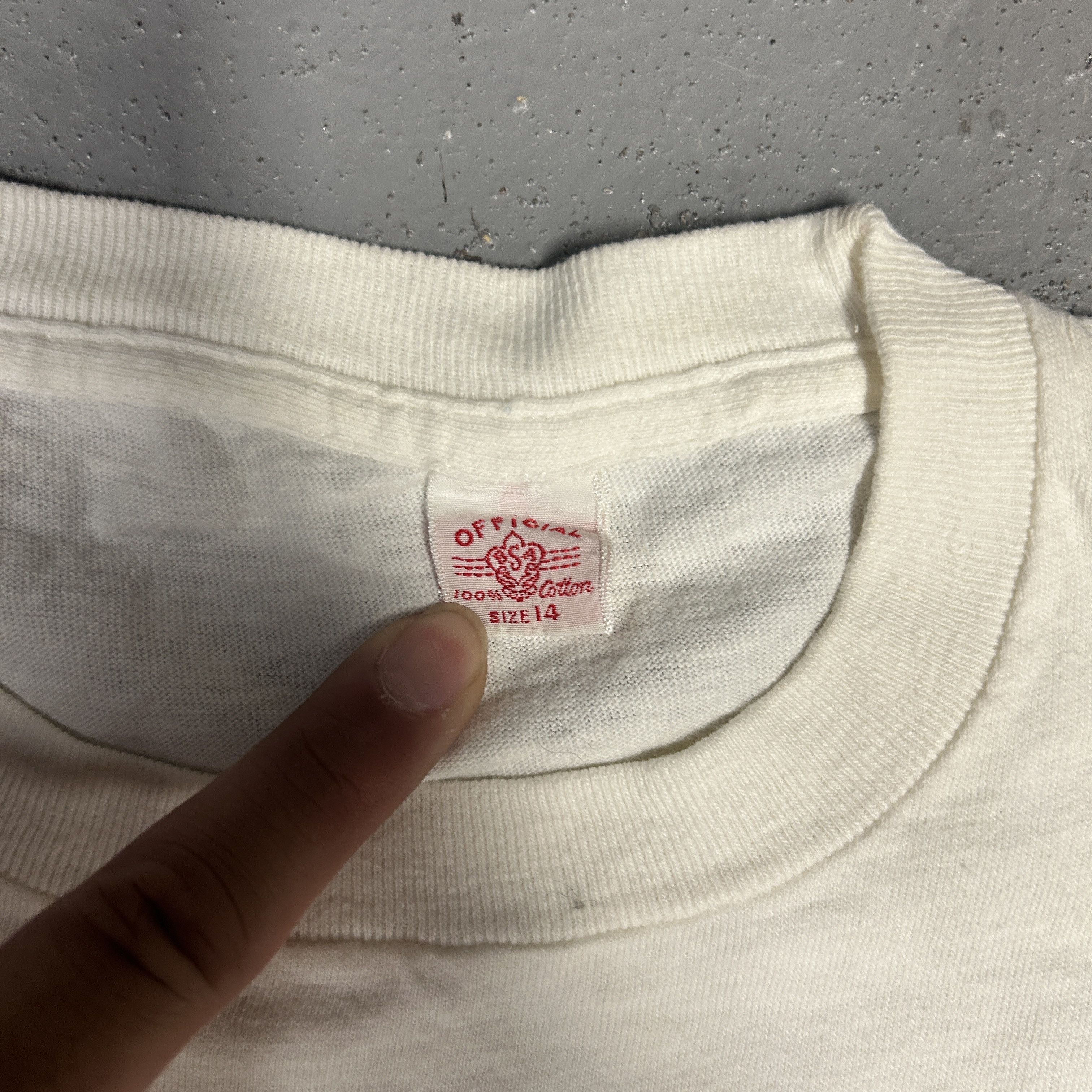 Other Vintage 50s Boy Scouts Of America Fleur-de-Lis T-Shirt Size US L / EU 52-54 / 3 - 3 Thumbnail