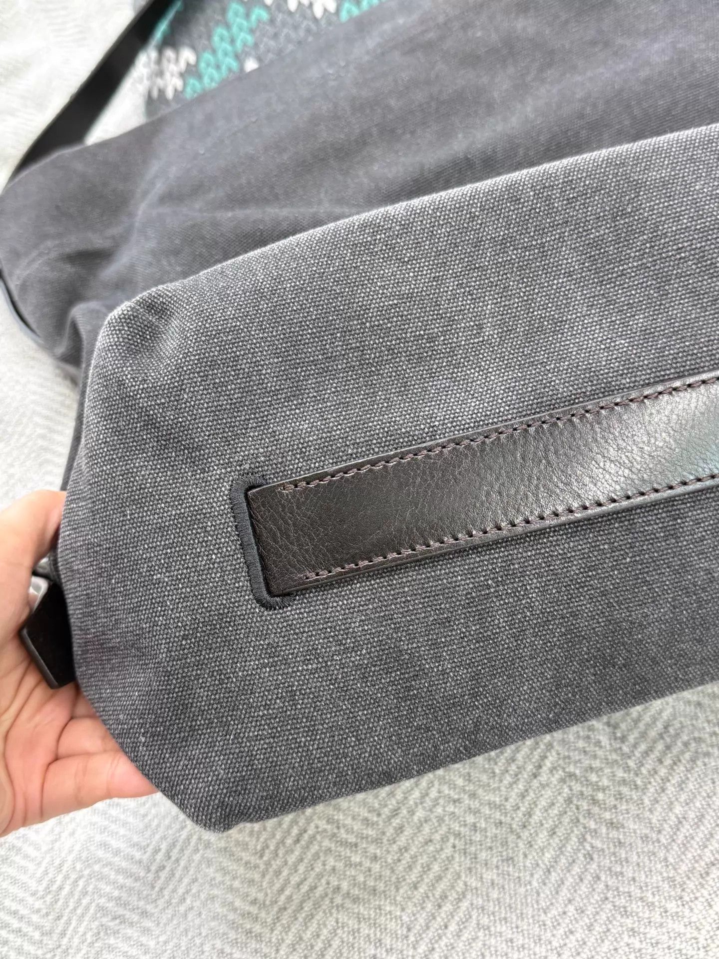 Lemaire Lemaire Gray Canvas Tote - New Size ONE SIZE - 5 Thumbnail