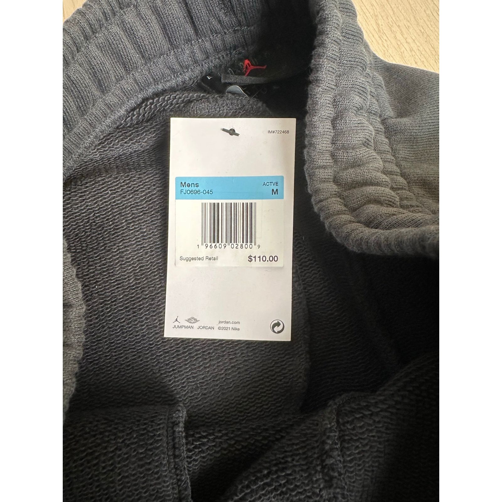 Jordan Brand Black Jordan Sweatpant Jogger Fleece FJ0696-045 - Size M Size US 30 / EU 46 - 6 Thumbnail