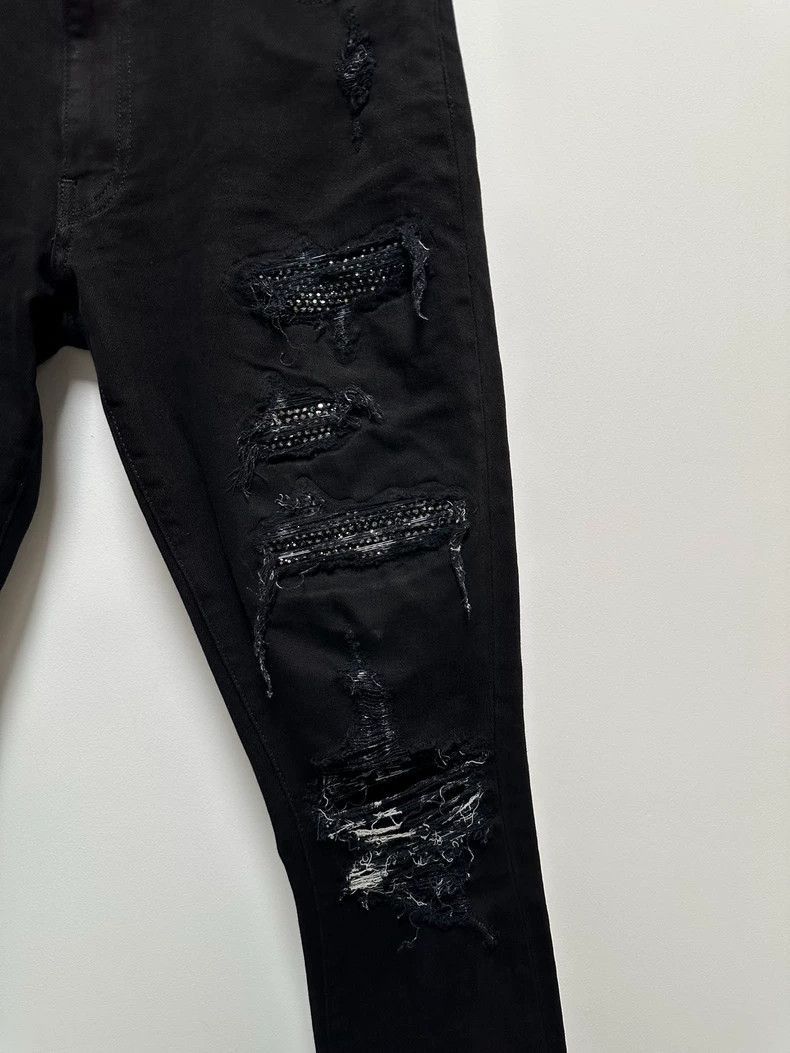 Amiri Amiri Black Distressed Denim Pants-2506 Size US 31 - 5 Thumbnail