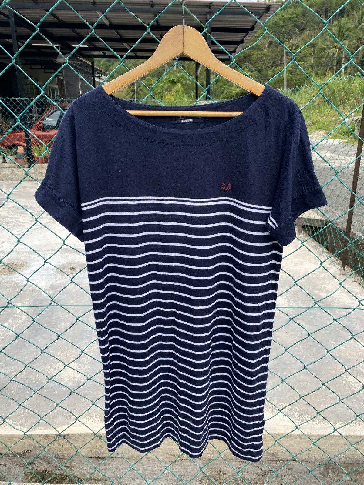 Fred Perry Fred perry blue striped dresses Size L / US 10 / IT 46 - 1 Thumbnail