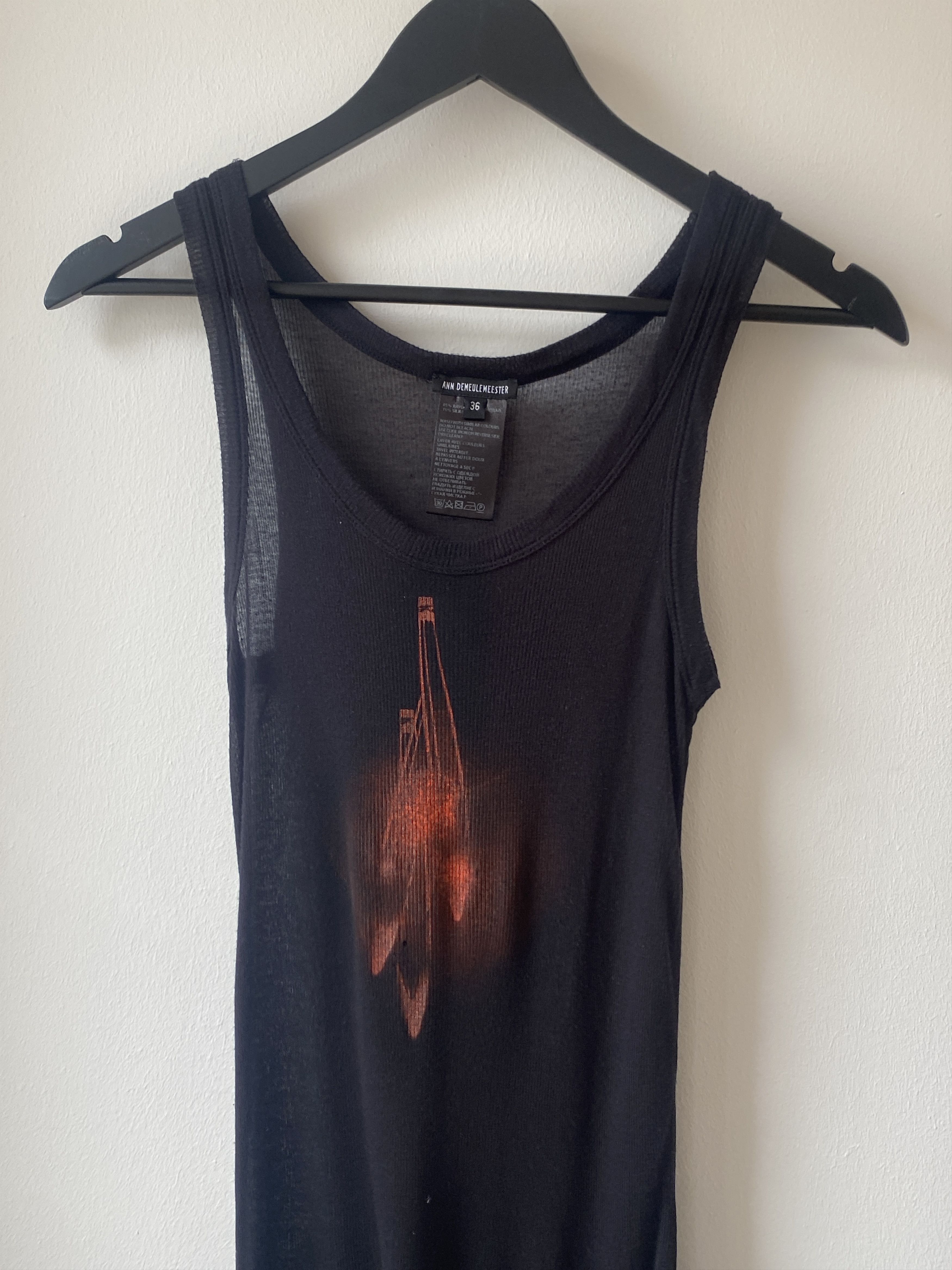 ANN DEMEULEMEESTER タンクトップ 36 Seva Tank Top – Ann Demeulemeester