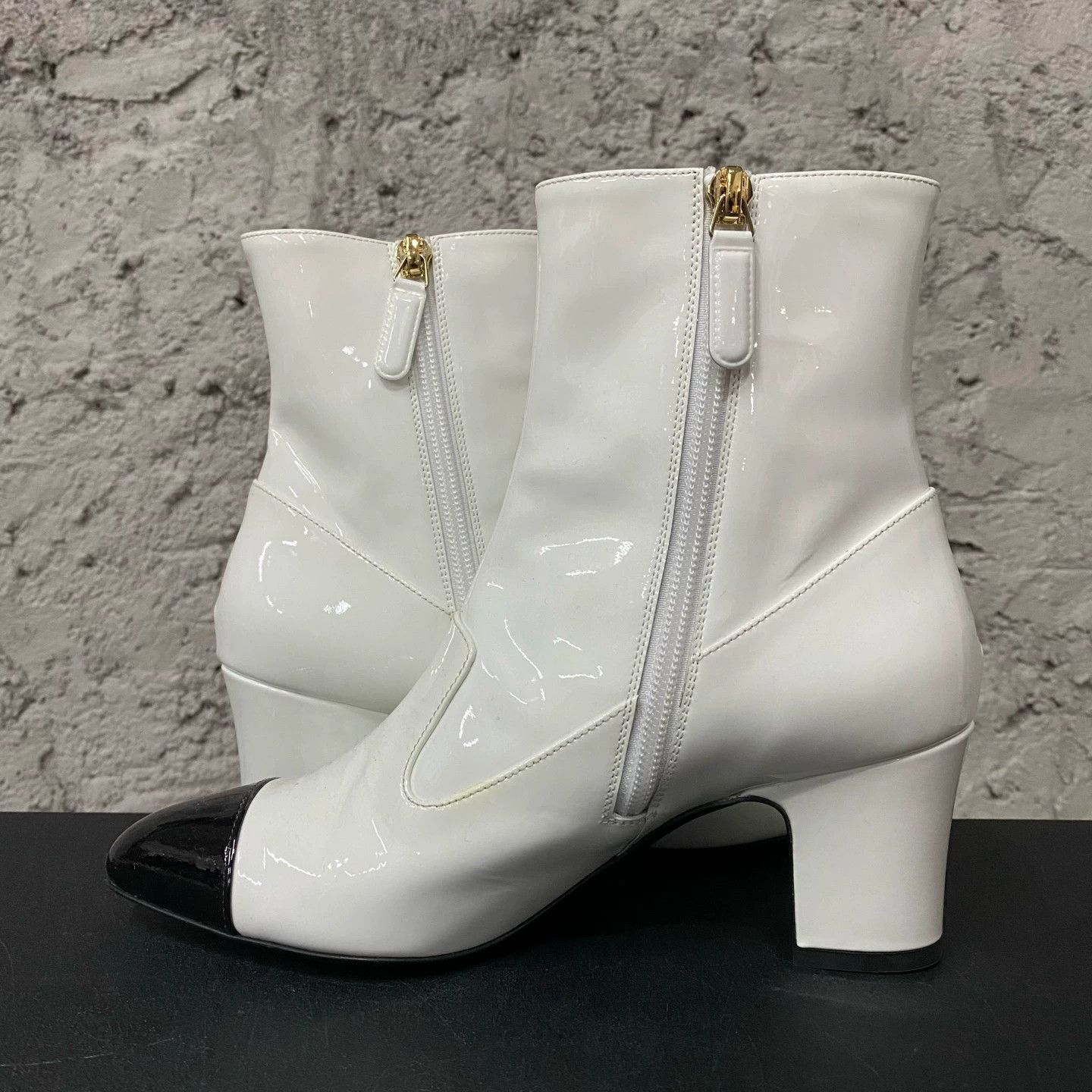 Chanel Chanel Black & White Panda Short Boots 36.5 Size US 5.5 / IT 35.5 - 5 Thumbnail