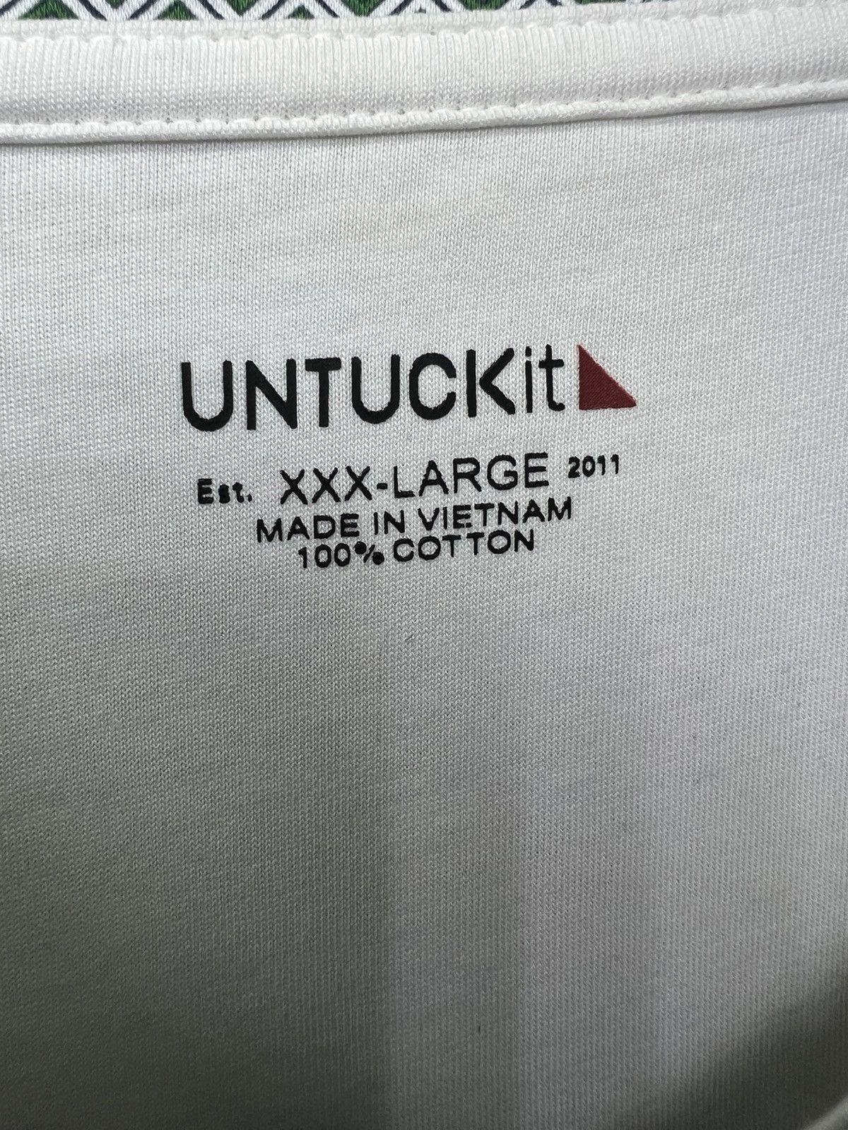 UNTUCKit Untuckit Green Geometric Polo Printed Damaschino Golf Sz 3XL Size US XXL / EU 58 / 5 - 4 Thumbnail