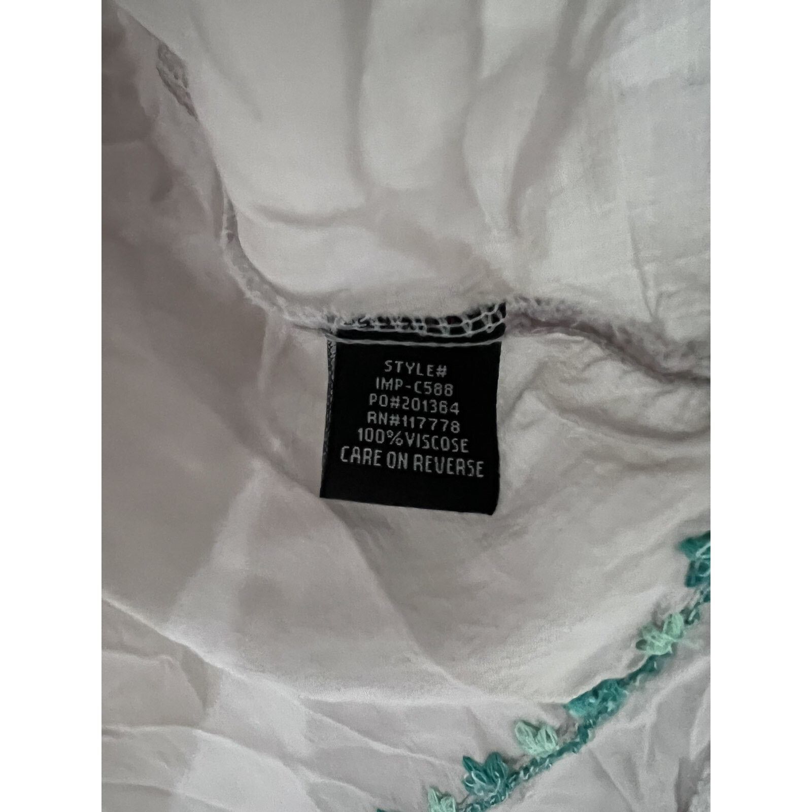 & Other Stories Love Stitch Embroidered Top Size L Women Blouse A003283 Size L / US 10 / IT 46 - 9 Thumbnail
