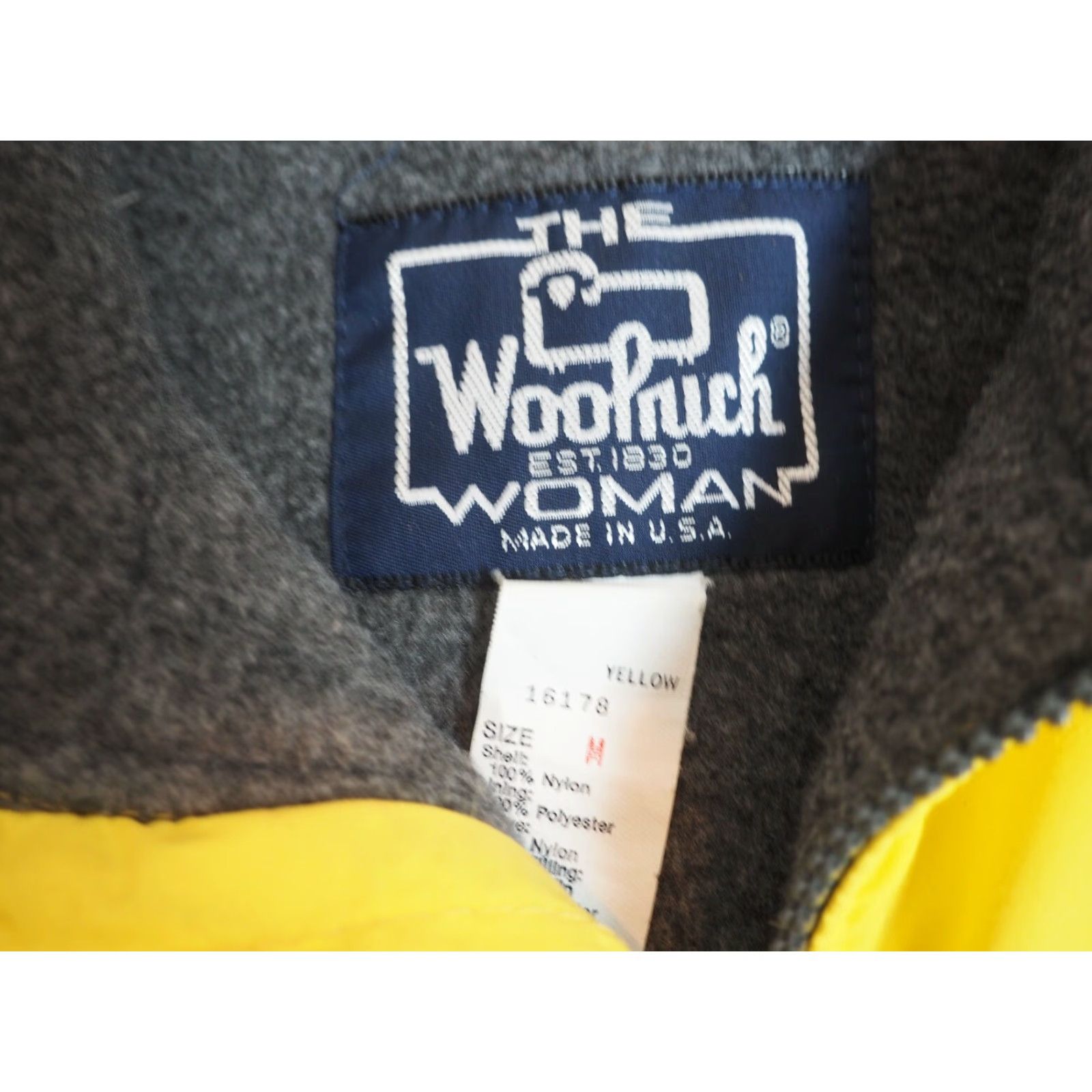 Vintage VTG Woolrich Jacket Womens Outdoor S Yellow 90s USA Made Nylon Zip Bomber Woolrich Womens Jacket Outdoor Yellow 1990s USA Made VTG Size S / US 4 / IT 40 - 5 Thumbnail