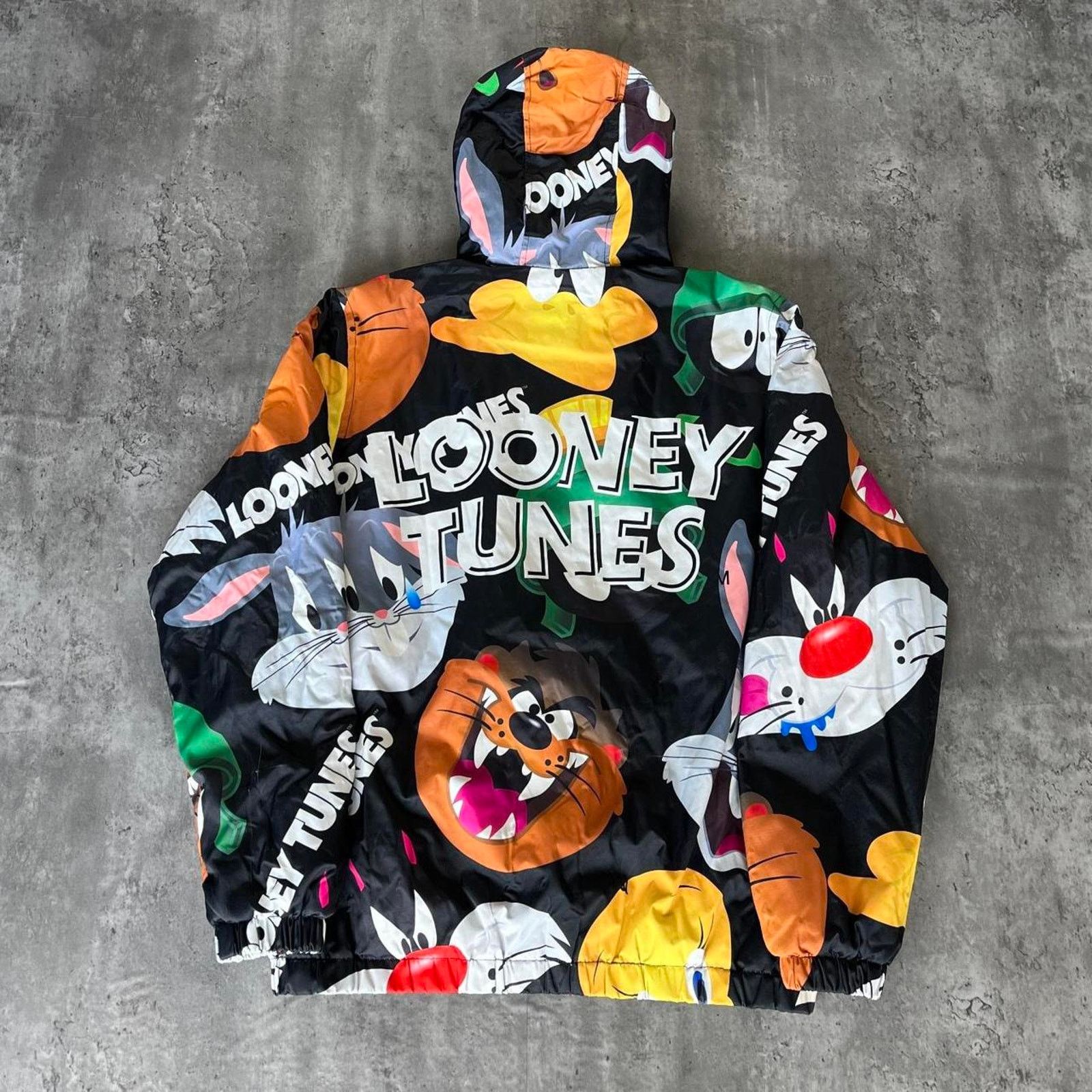 Cartoon Network × Members Only Crazy Vintage Y2K Looney Tunes Members Only Jacket Hoodie Size US M / EU 48-50 / 2 - 2 Thumbnail
