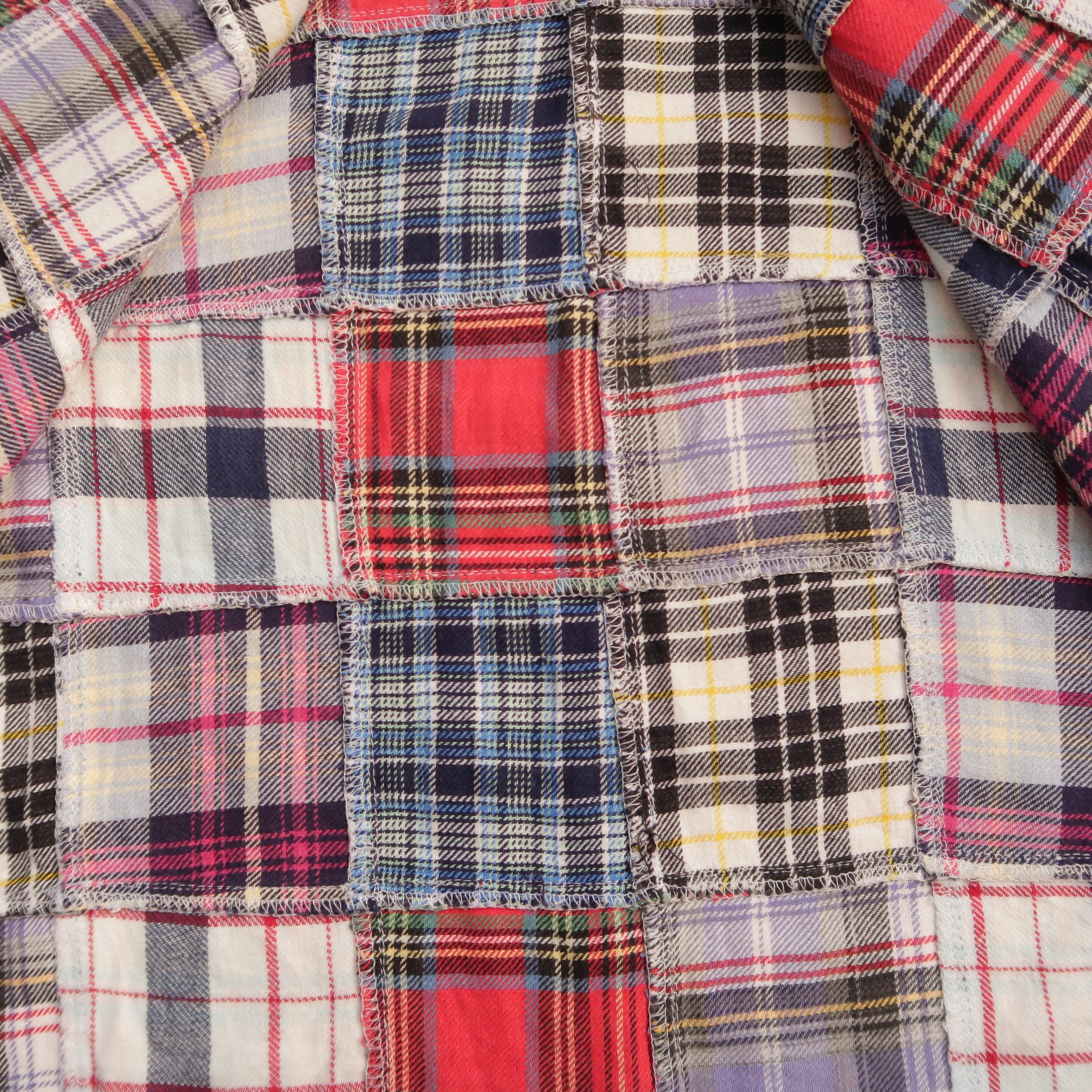 Beams Plus 1990s Beams Kingdom Patchwork Rebuild Shirt Flannel Needles Size US L / EU 52-54 / 3 - 14 Thumbnail
