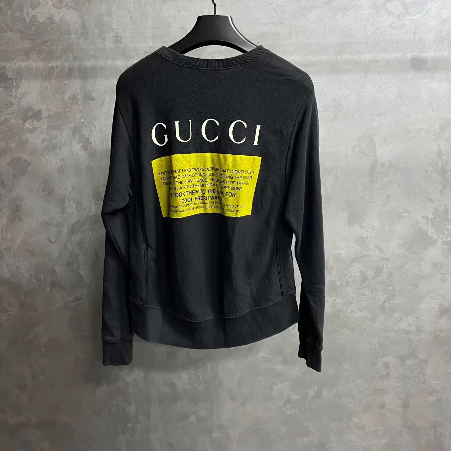 Gucci Gucci Black Pattern Print Crewneck Sweatshirt S Size S / US 4 / IT 40 - 2 Thumbnail