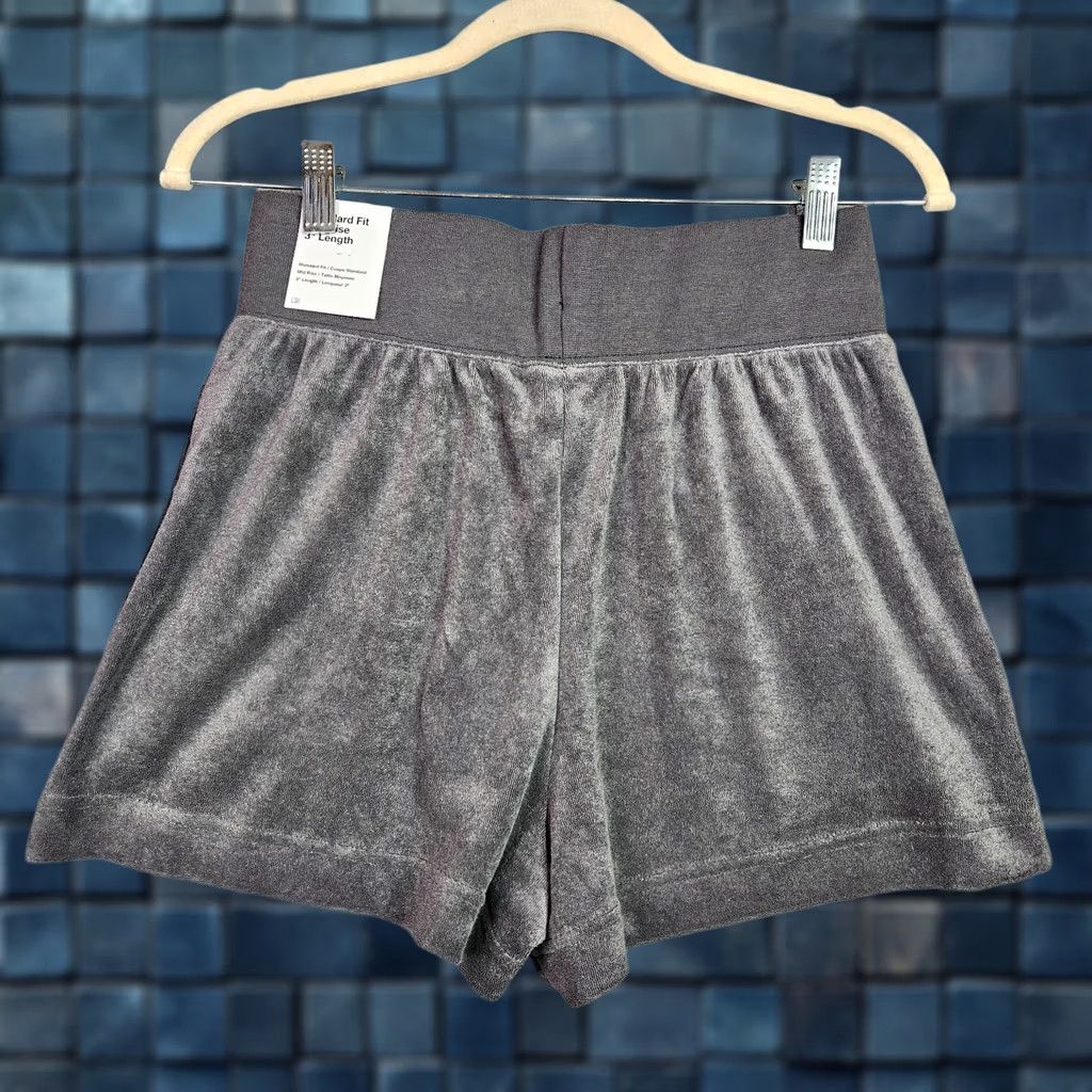 Nike Nike Women’s Lounge Shorts Gray Mid Rise 3” Athletic L New Size 36" / US 14 / IT 50 - 1 Thumbnail