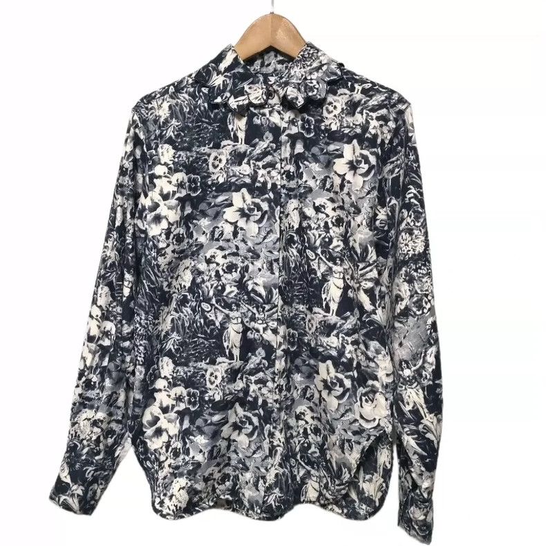 Kenzo KENZO 1980s used ink wash fairy petal collar Size M / US 6-8 / IT 42-44 - 2 Thumbnail
