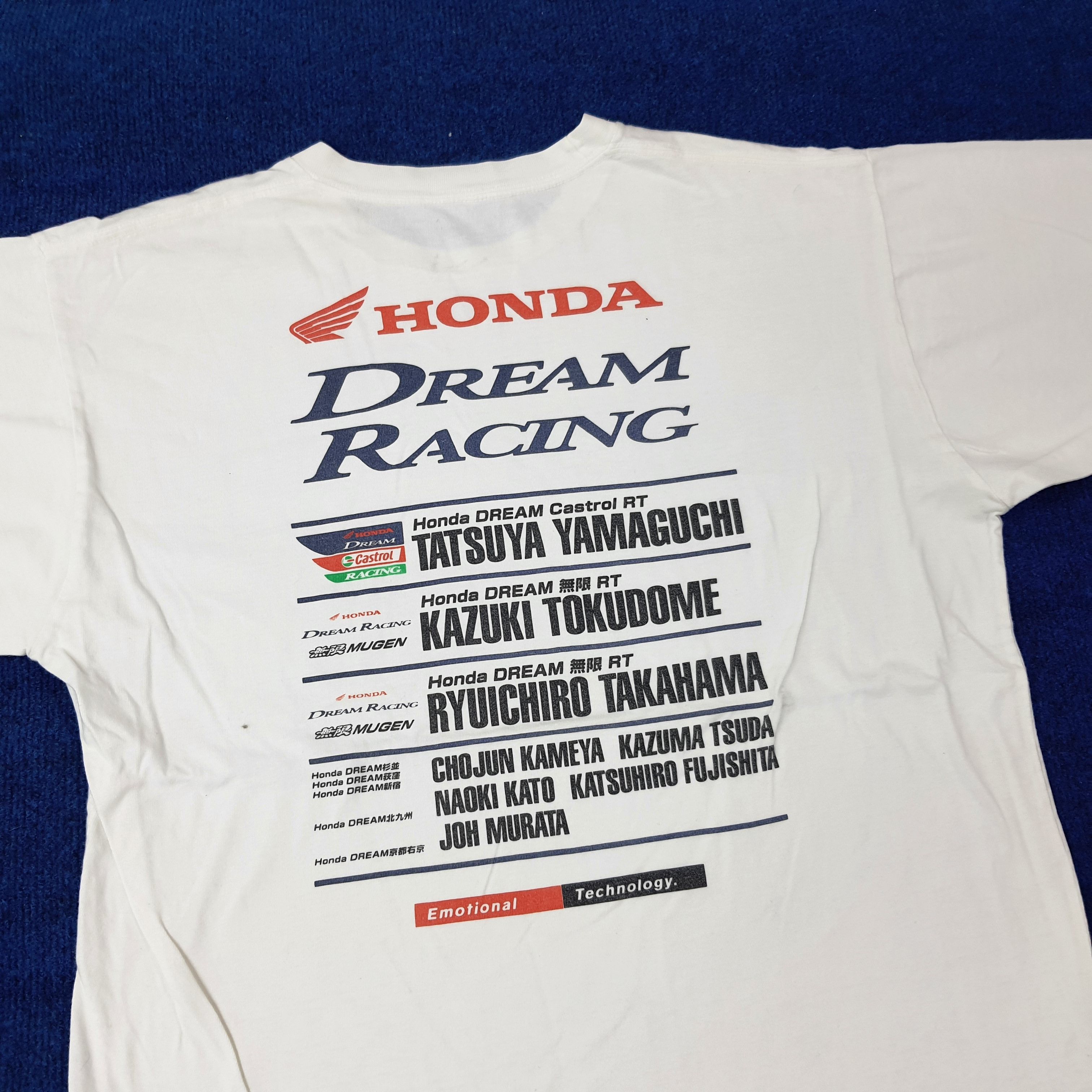 Honda Vintage Honda Racing Dream Mugen Motorsports Tshirt C267N26 Size US L / EU 52-54 / 3 - 2 Thumbnail