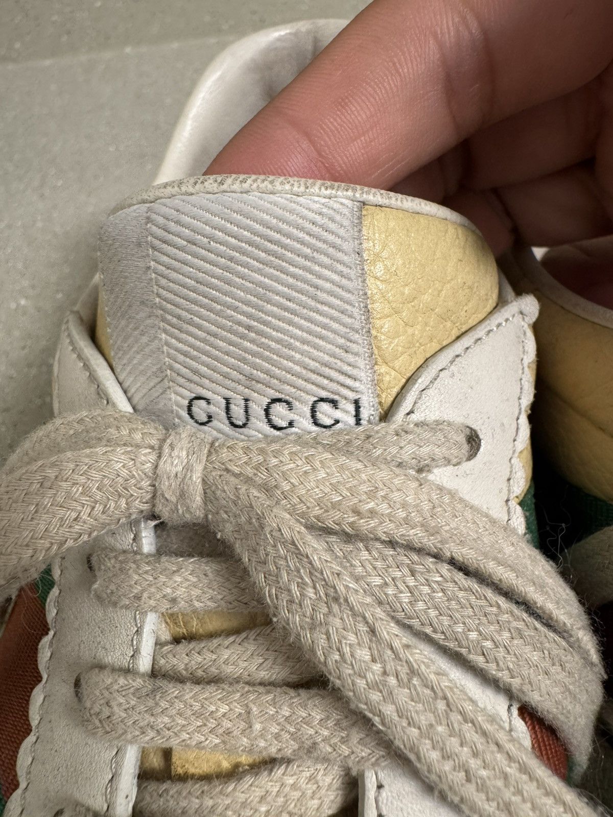 Gucci Gucci G74 Web Low Oatmeal sneakers Size US 9 / EU 42 - 5 Thumbnail