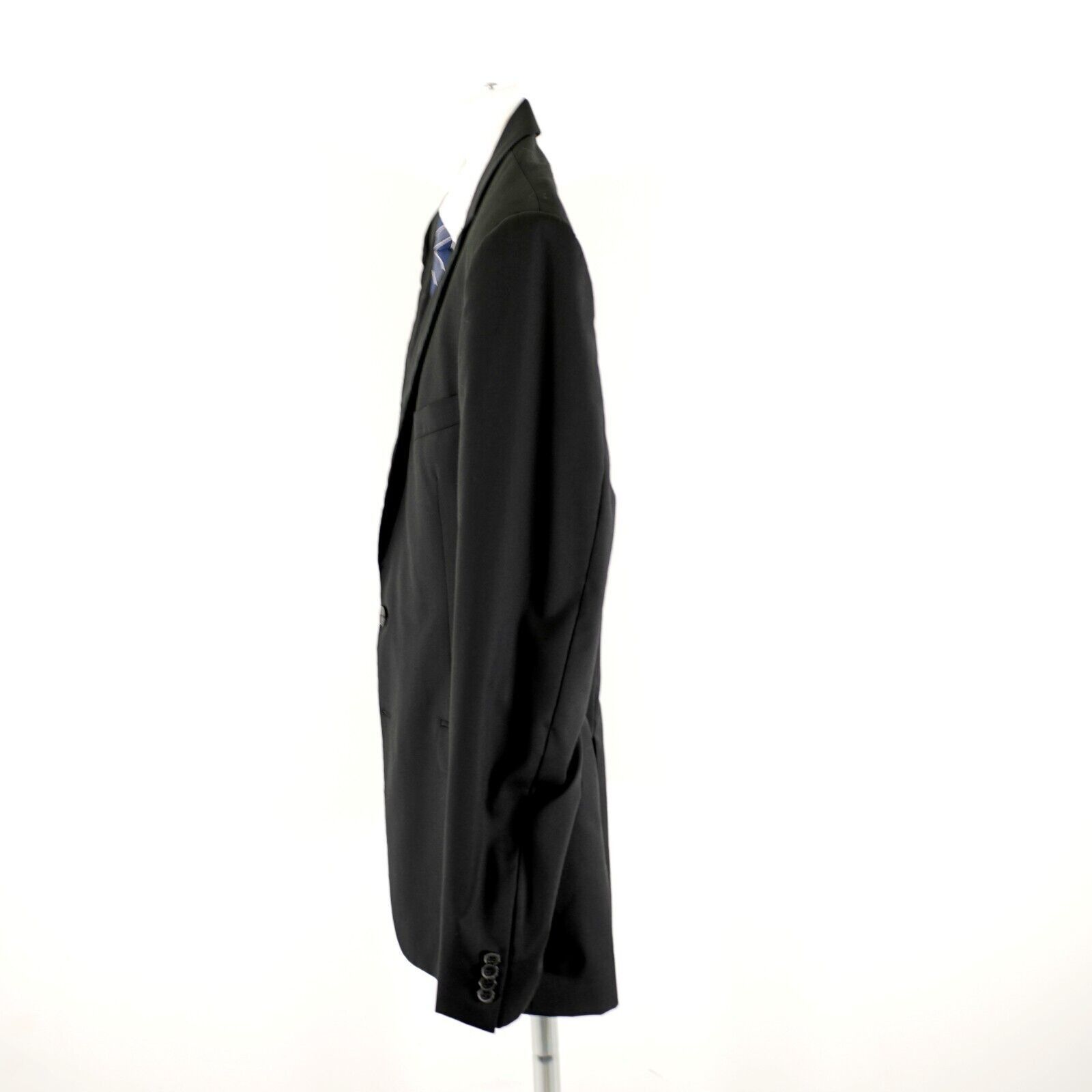 Joseph Abboud Joseph Abboud Reda Super 110s Wool Black 2 Button Blazer 44R Size 44R - 6 Thumbnail