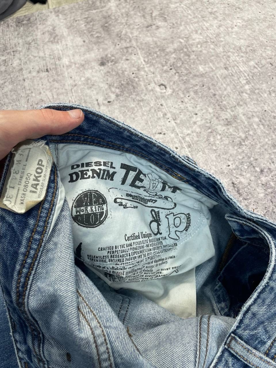 Diesel Vintage Diesel Iakop Distressed Denim Jeans Y2K Size US 34 / EU 50 - 9 Thumbnail