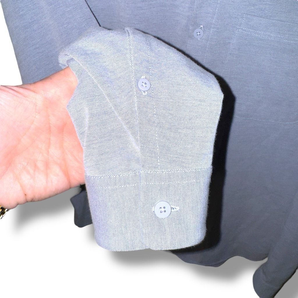 Lululemon Blue Lululemon Commission Pocketed Long-Sleeve Button Up Shi Size US L / EU 52-54 / 3 - 4 Thumbnail