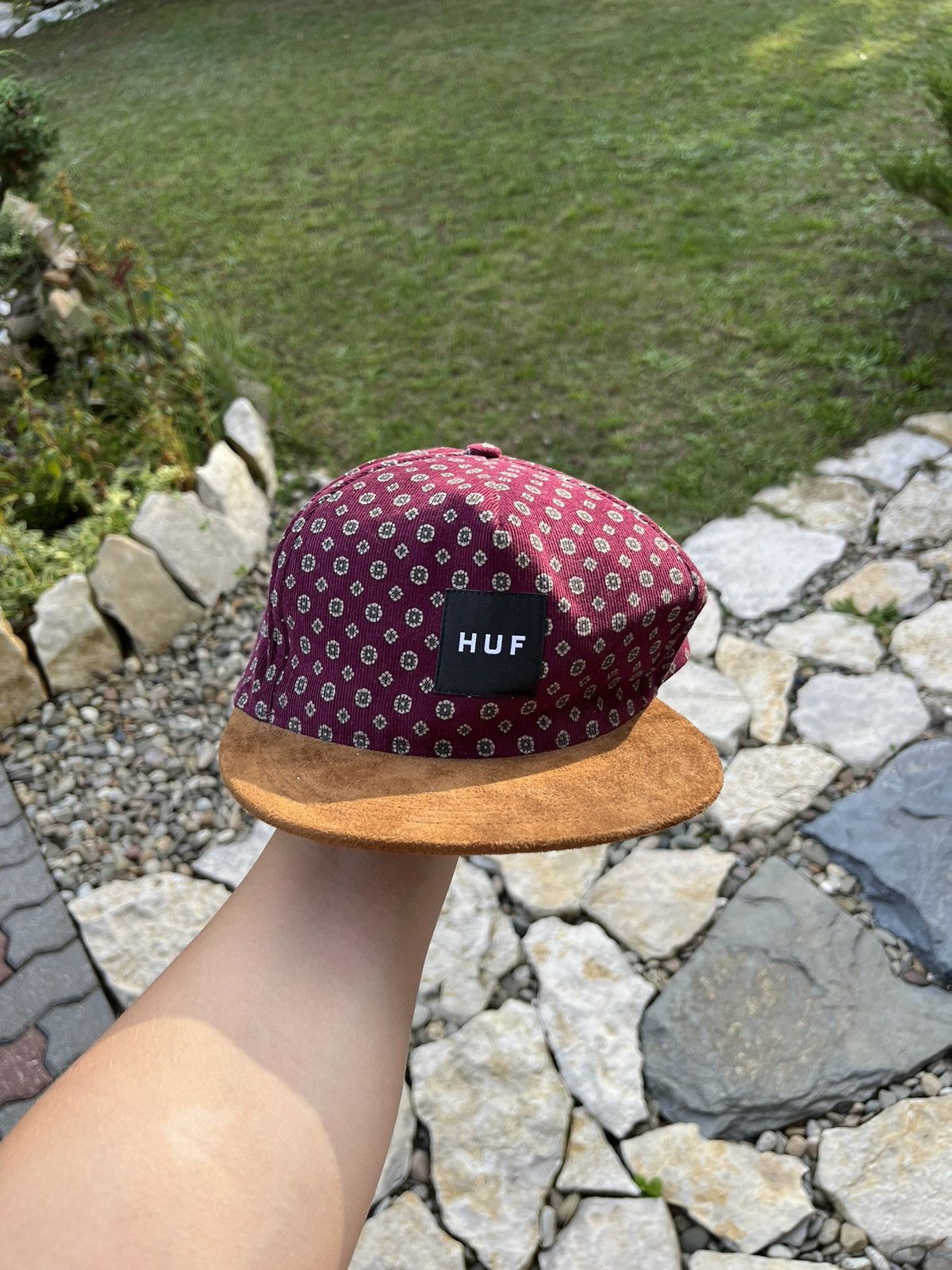 Huf × Vintage Vintage Huf flower snapback corduroy suede hat cap y2k retro Size ONE SIZE - 1 Thumbnail