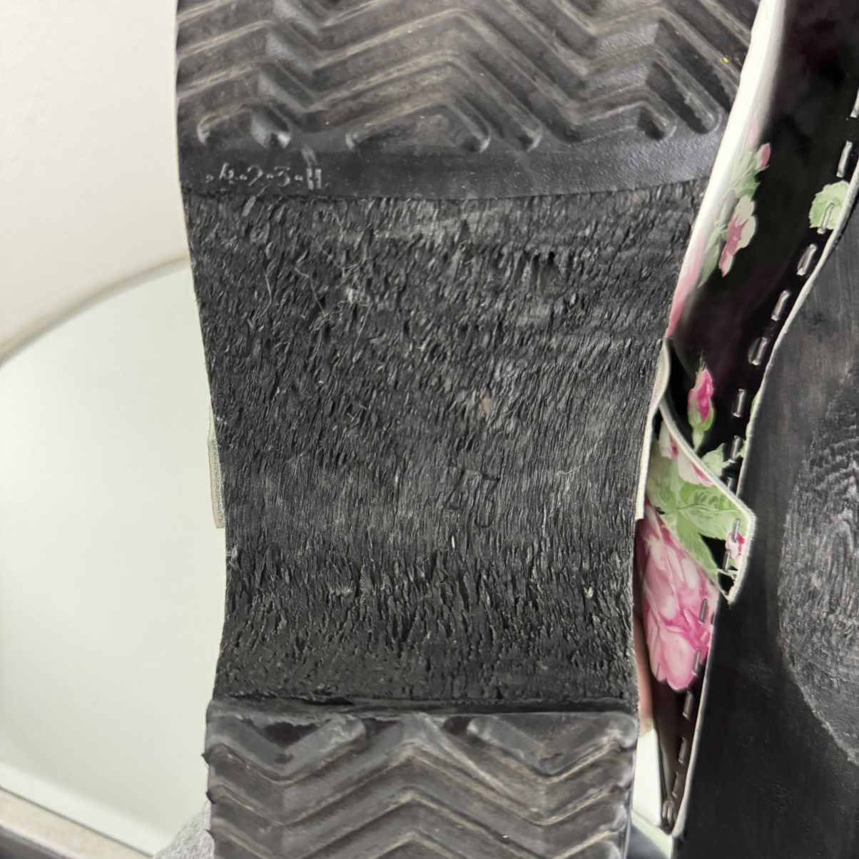 Other MOHEDA TOFFELN Black Leather Pink Rose Floral Swedish Clogs Size US 11 / IT 41 - 12 Thumbnail