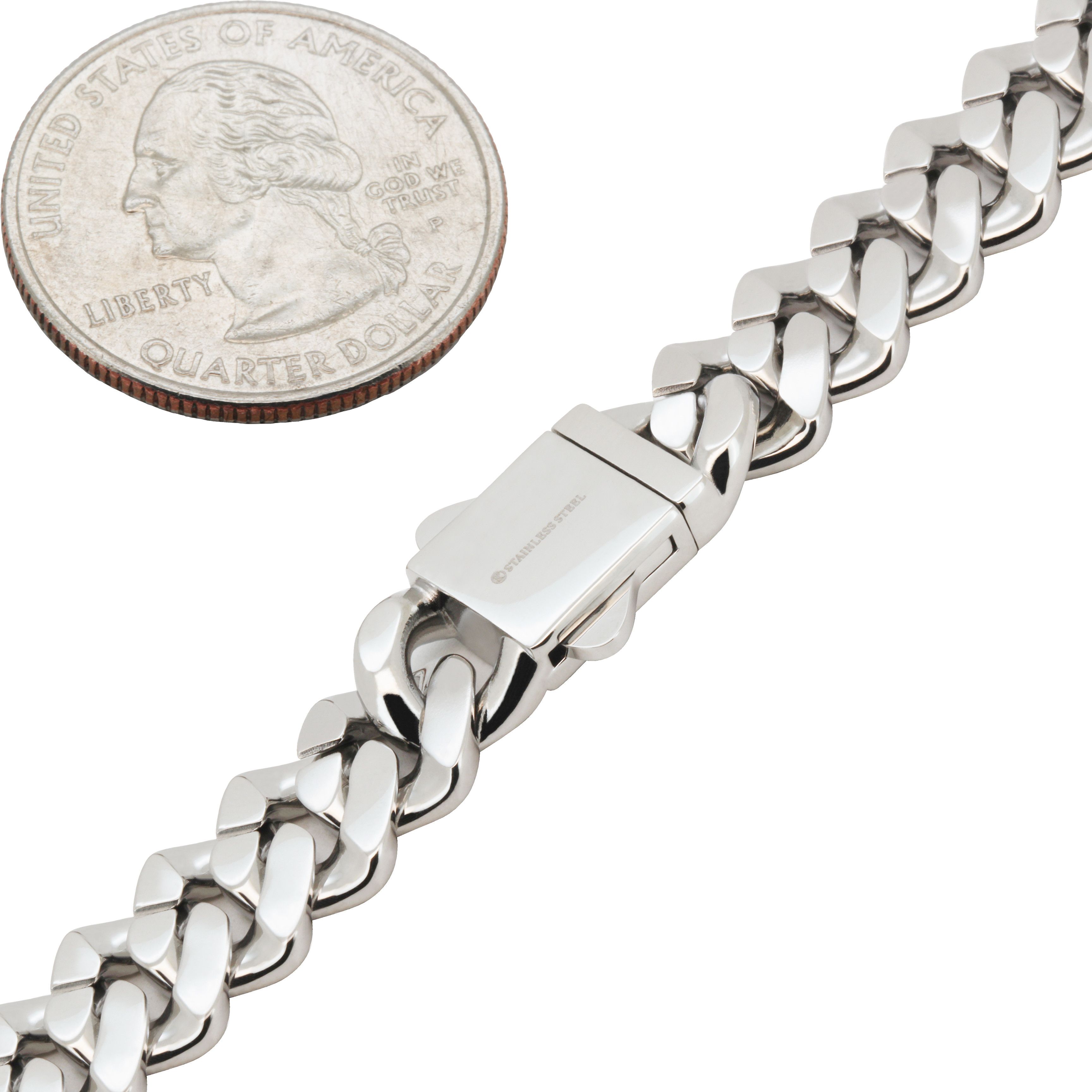 Other 316L SS AAA CZ 10mm Cuban Link Bracelet 8.2” Size ONE SIZE - 3 Thumbnail