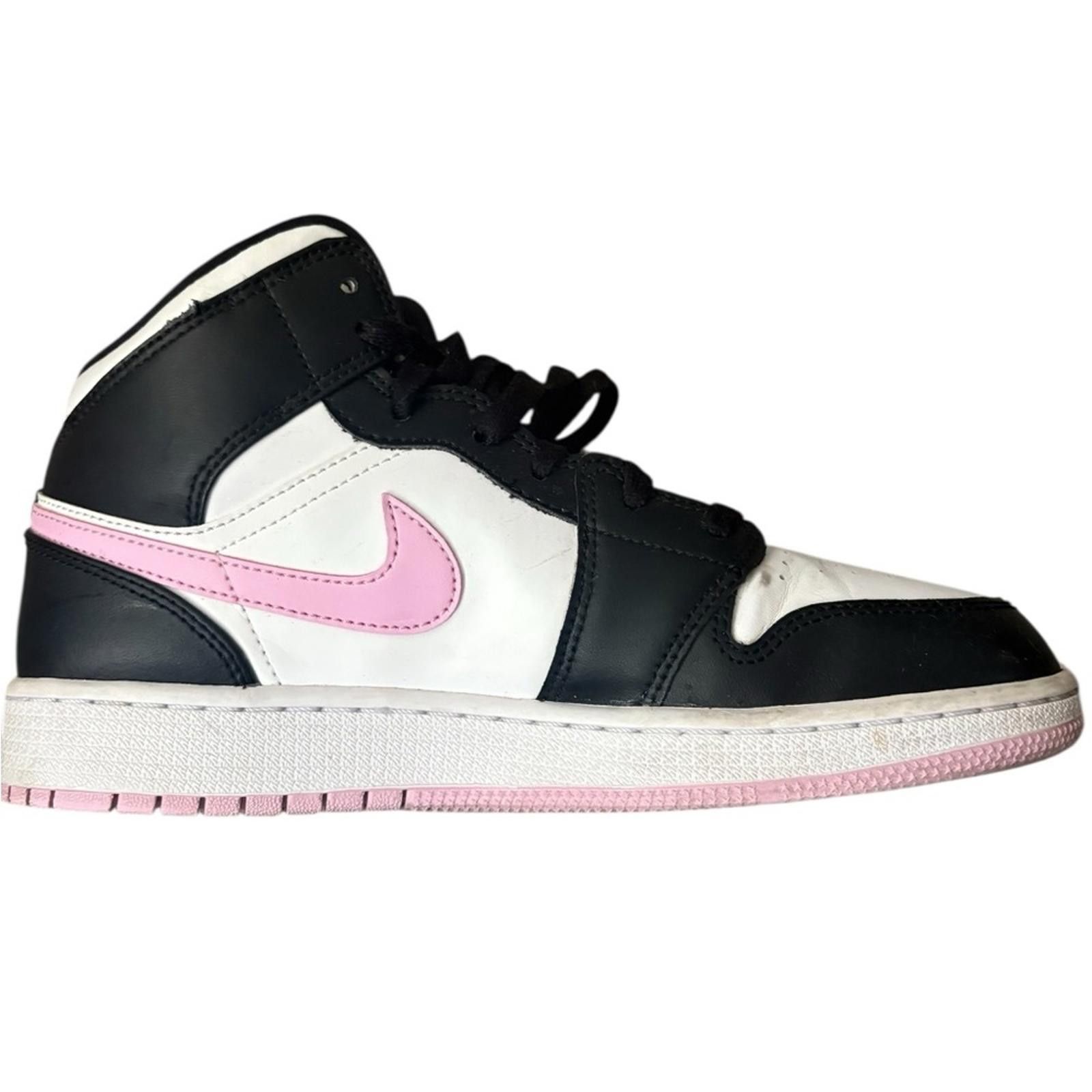 Nike Nike Air Jordan 1 Mid GS White Light Arctic Pink 555112-103 Size US 8.5 / IT 38.5 - 10 Thumbnail
